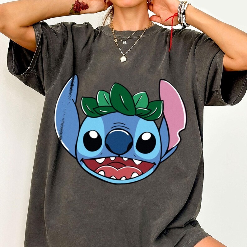Stitch Lilo Big Face Shirt, Retro Stitch Shirt