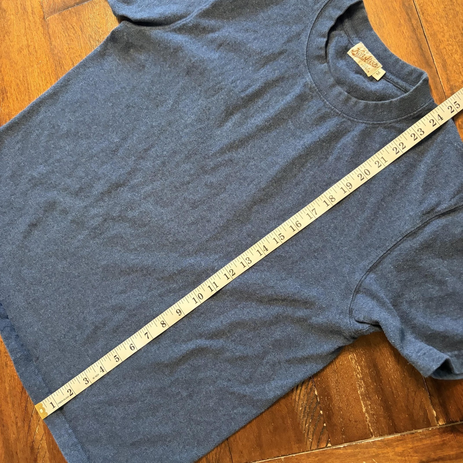 Non Stock Knitting Wear Shirt Mens Medium Blue TShirt Cotton