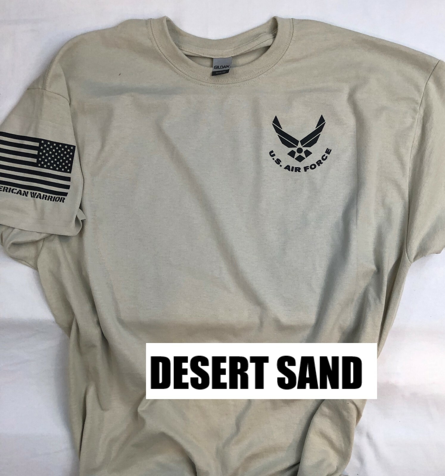Air Force Military T-shirt With DD-214 Alumni USAF Chest Logo 190G