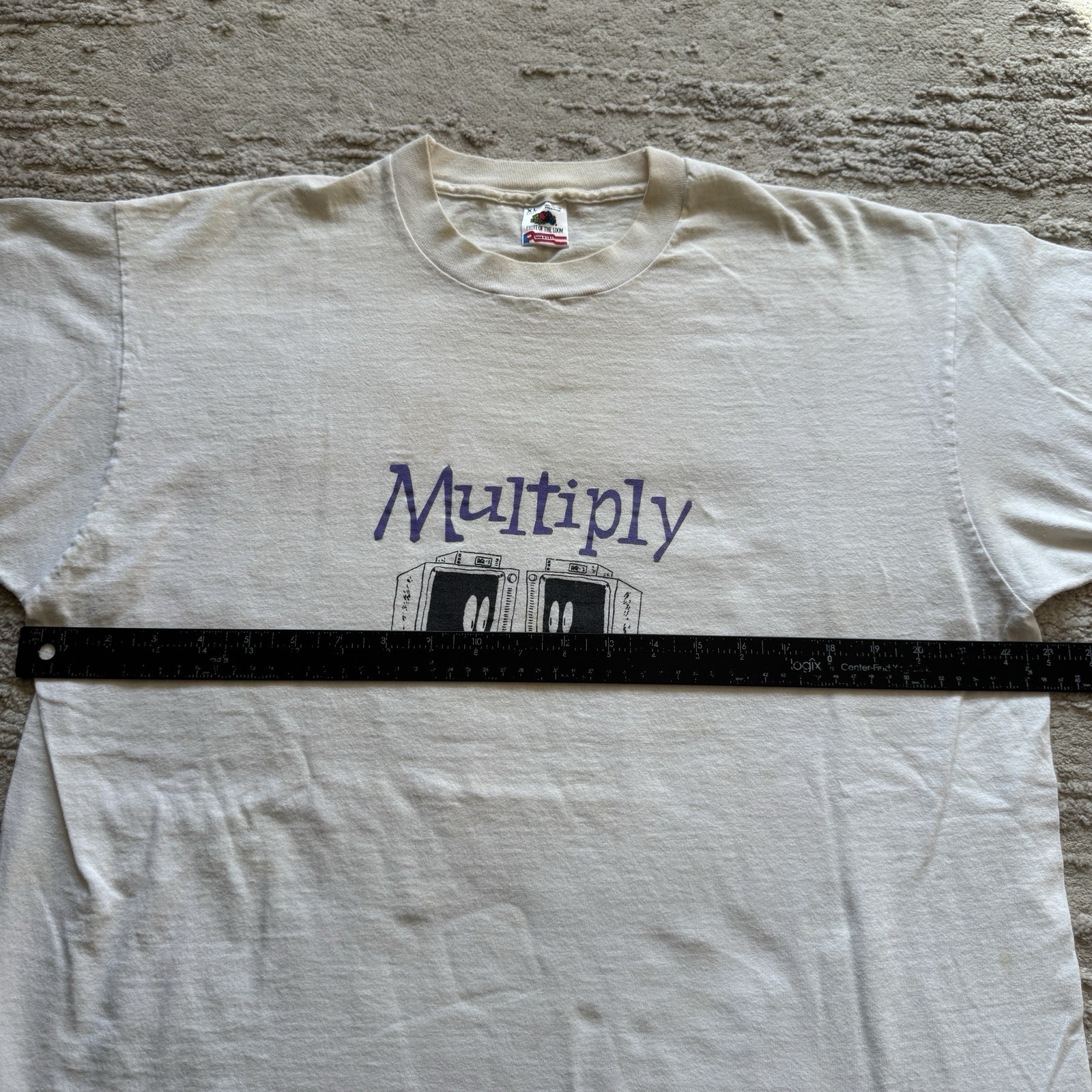 Vintage 90s Tech promo Be Fruitful Multiply Request Television TV Mens XL USA