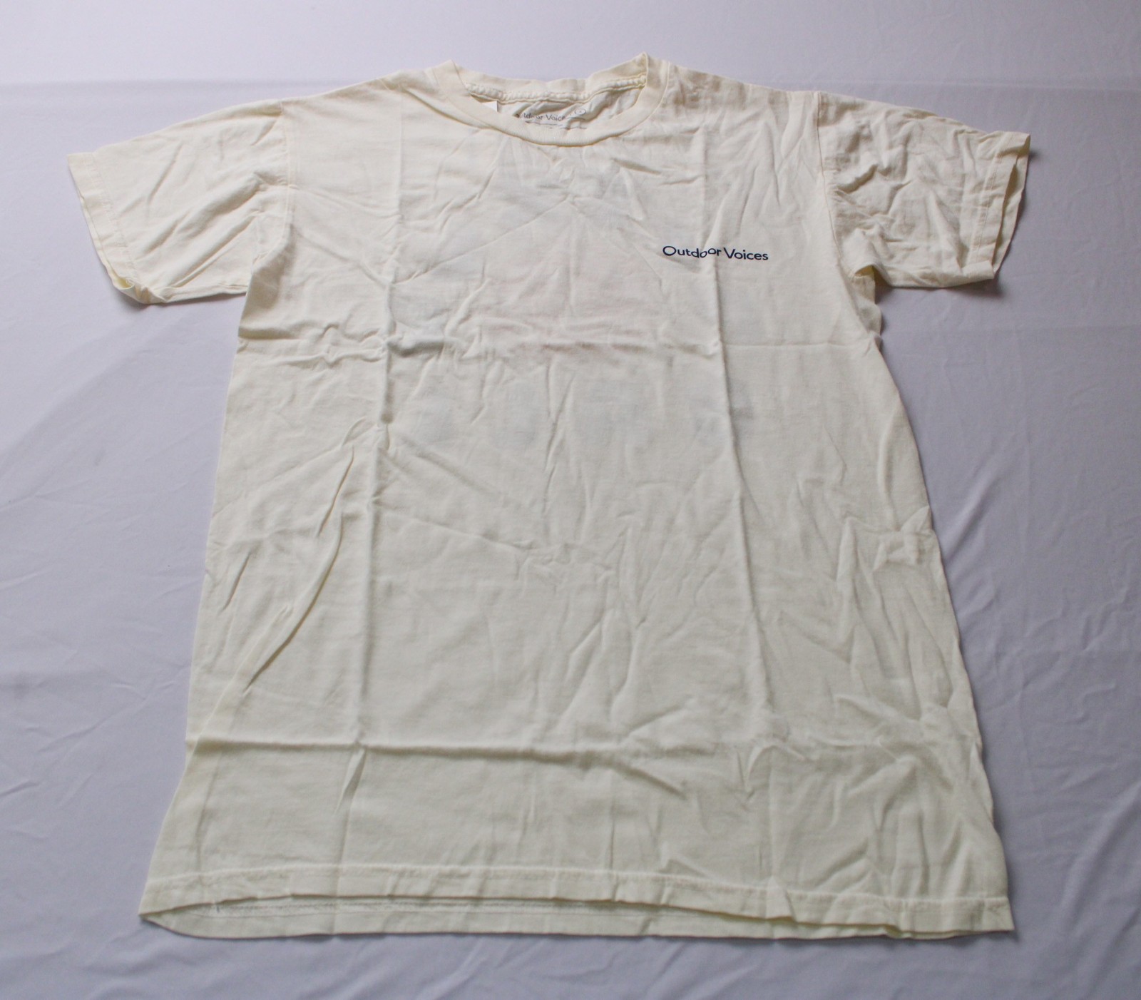 Outdoor Voices Unisex Adults S/S Pickleball Graphic T-Shirt AC2 Ivory Small NWT