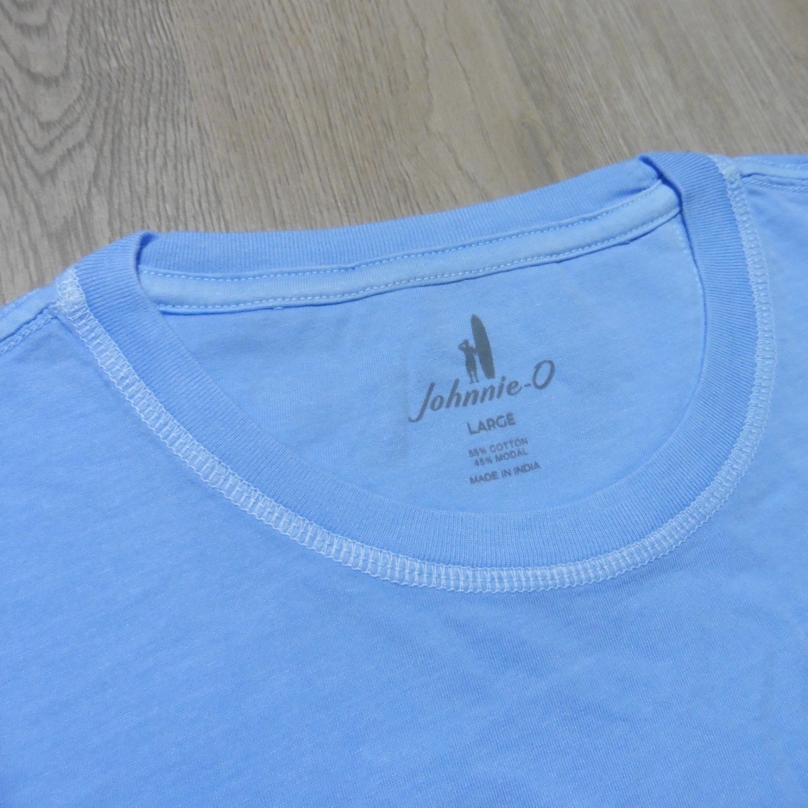 JOHNNIE-O Mens L LARGE DALE 2.0 T SHIRT MALIBLU BLUE SHORT SLEEVE GOLF TEE