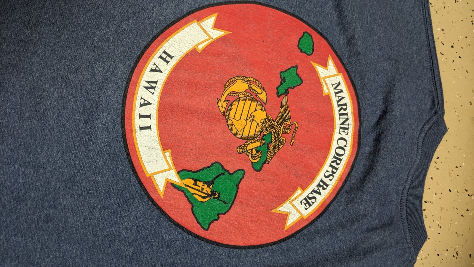Vintage USMA Hawaii T-Shirt US Marines Military 90s Y2K