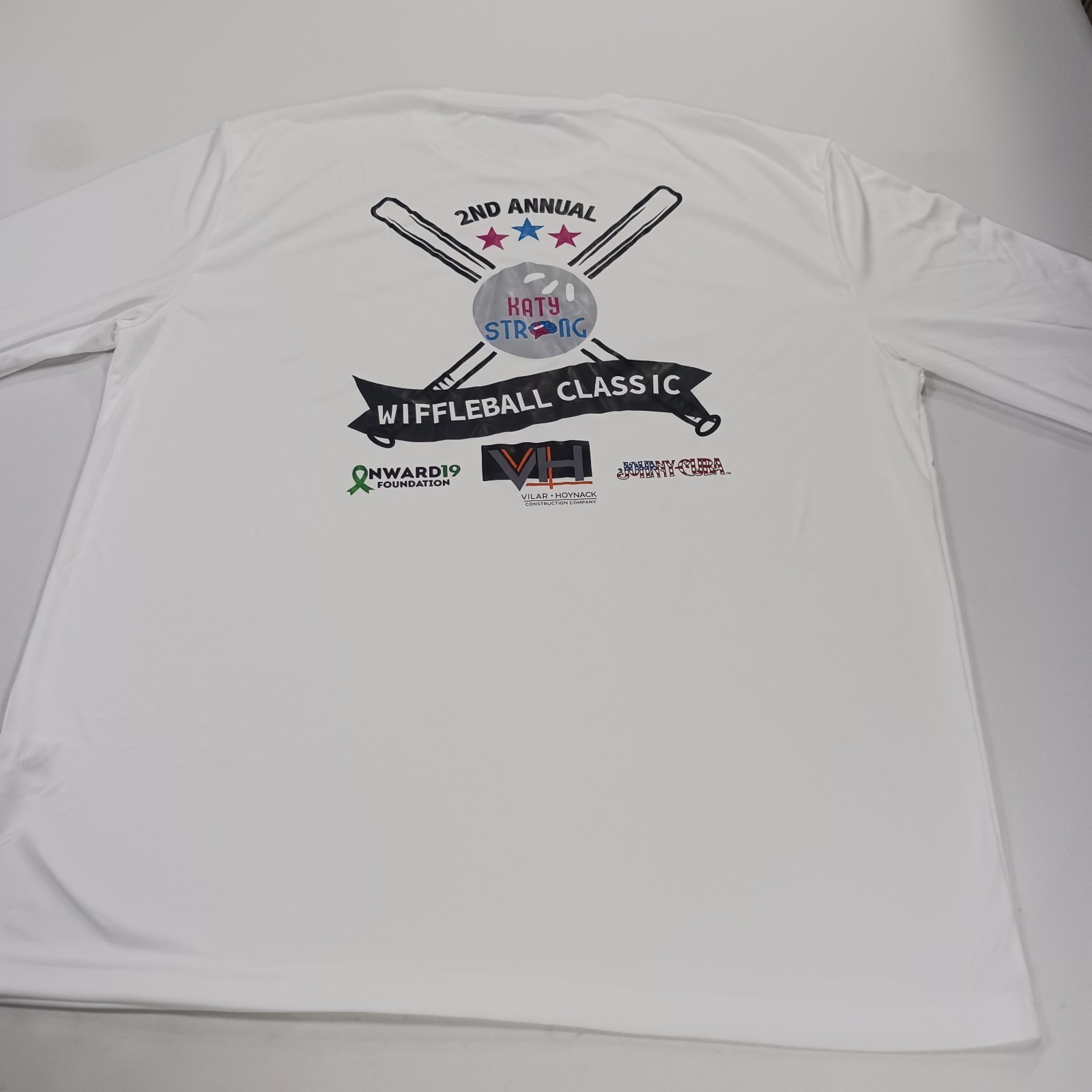 Sport-Tek ST350LS Katy Strong Men XL White Long Sleeve PosiCharge Competitor Tee