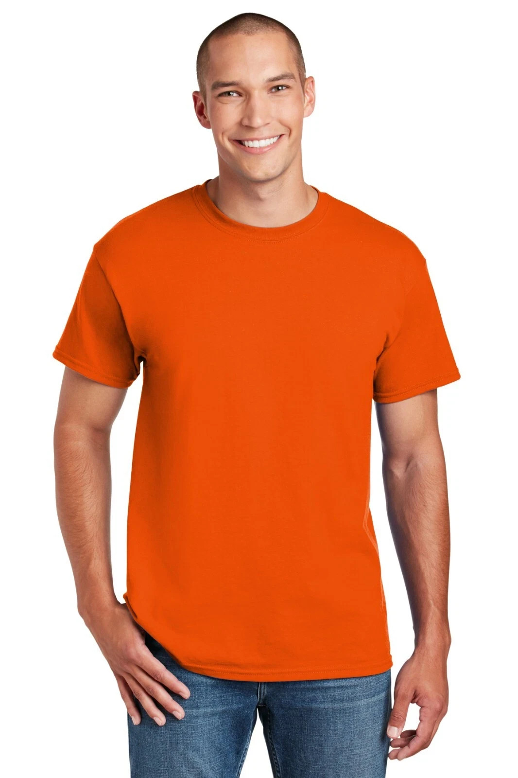 Gildan G800 Mens 50/50 USA Cotton/Polyester T-Shirt Short Sleeves Plain T Shirt