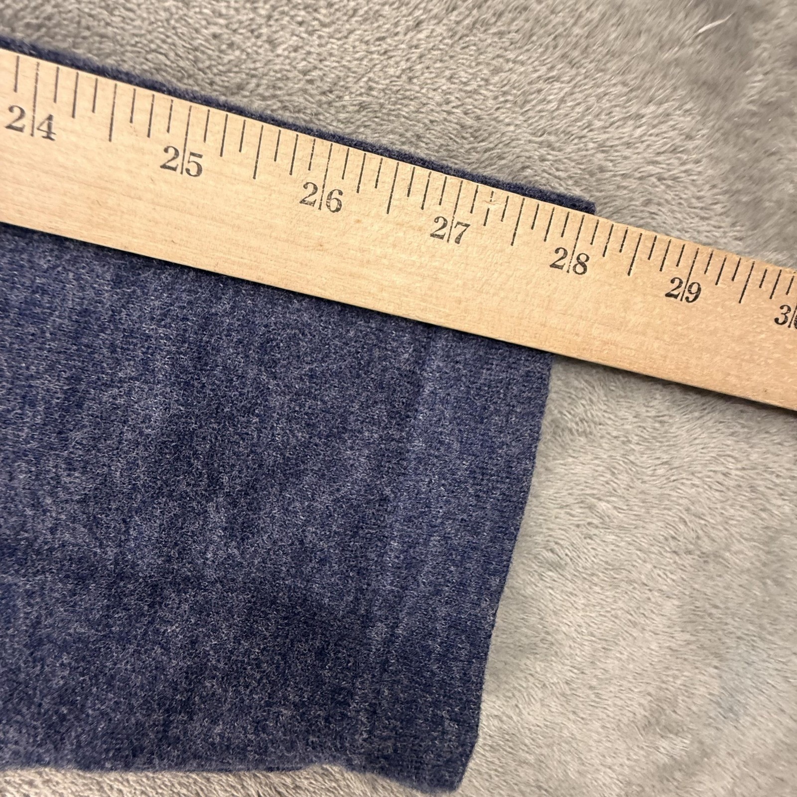 Brooks Brothers Red Fleece Shirt Mens 2XL Blue Henley Long Sleeve Knit Heather