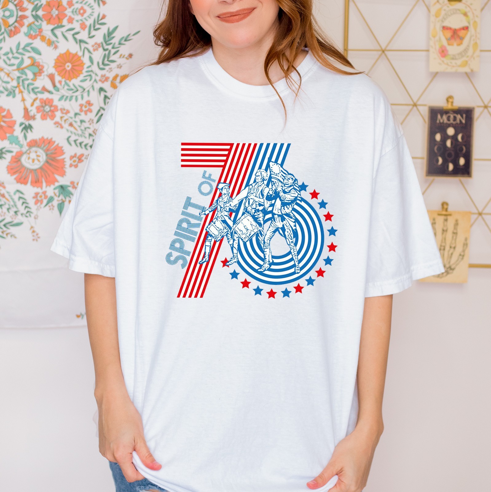 America 250 years Shirt, Spirit Of 76 TShirt – Multicolors, S to 5XL
