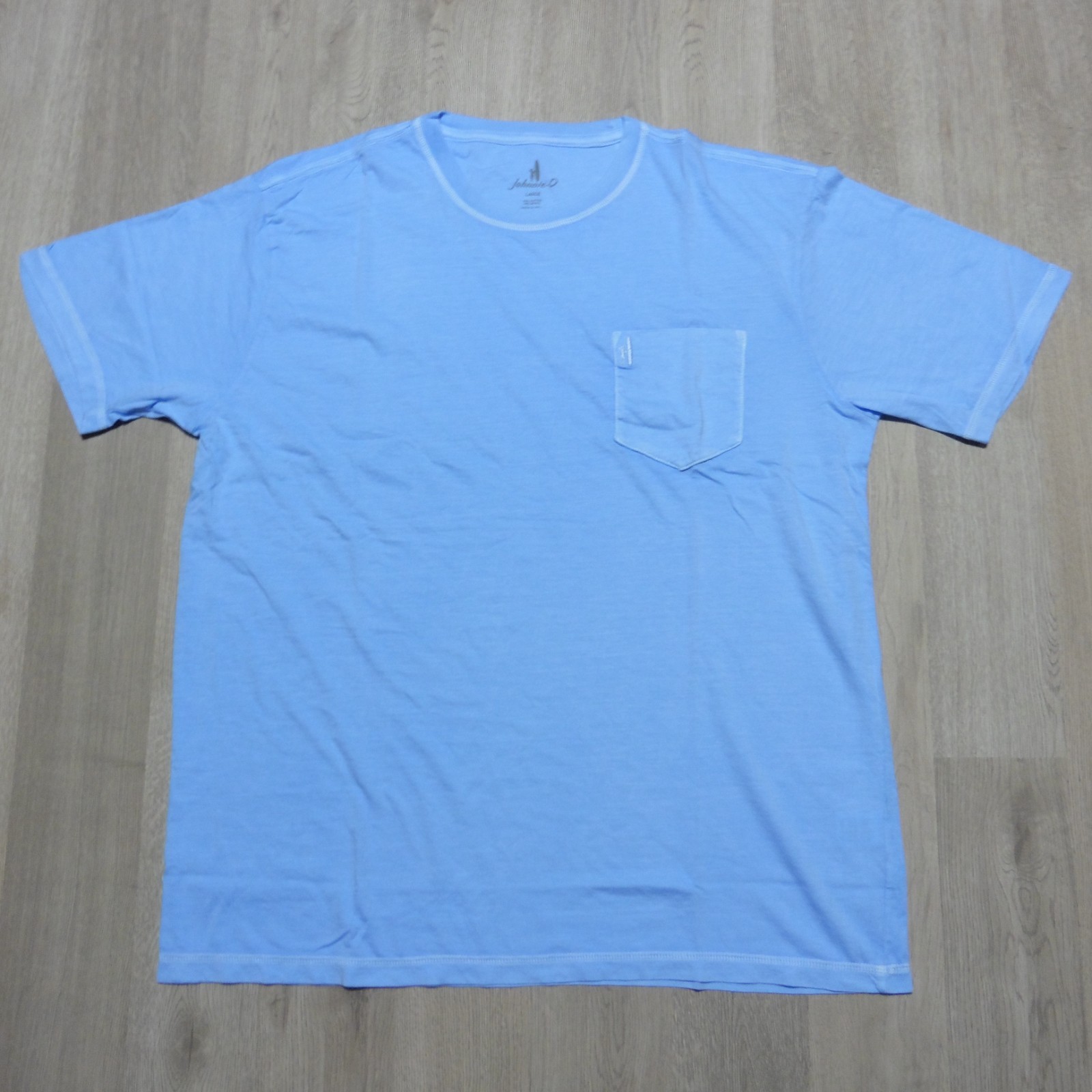 Johnnie-O Men’s Large Dale 2.0 Crewneck T-Shirt Malibu Blue Short Sleeve