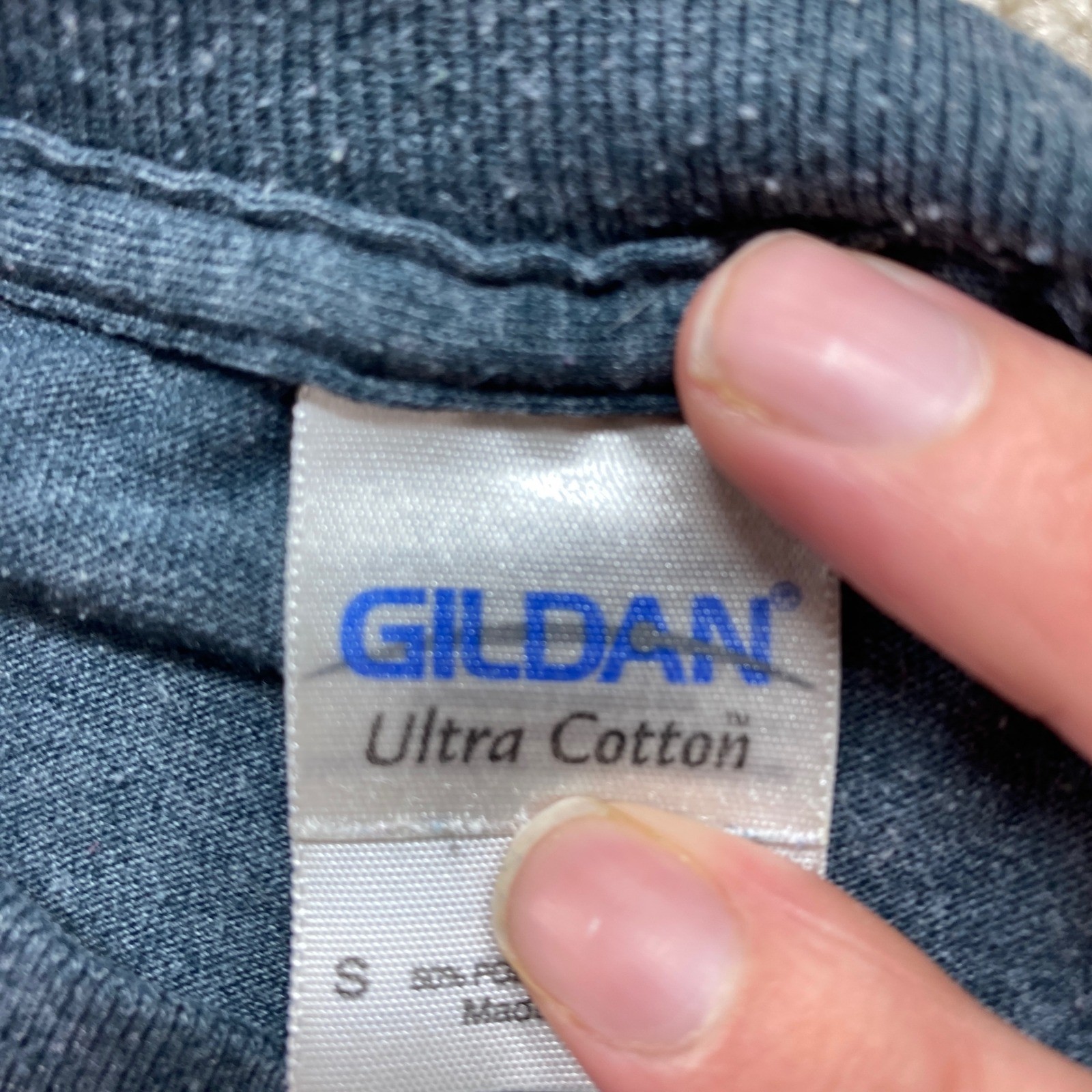 Gildan Long Sleeve Shirt Mens Small Charcoal Gray Glidden-Ralston Basketball