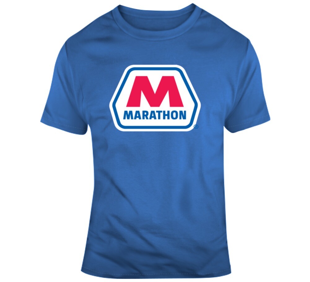 Marathon Tee Cool Gas Station Oil Trucking Driving T Shirt