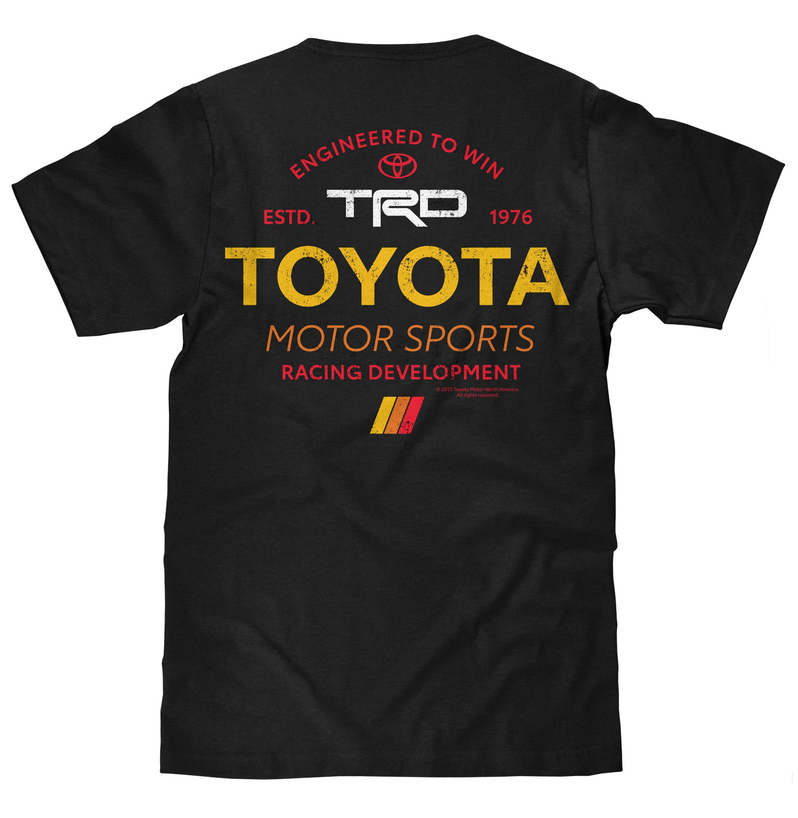 Toyota Racing Development TRD Front and Back Print Mens T Shirt Black