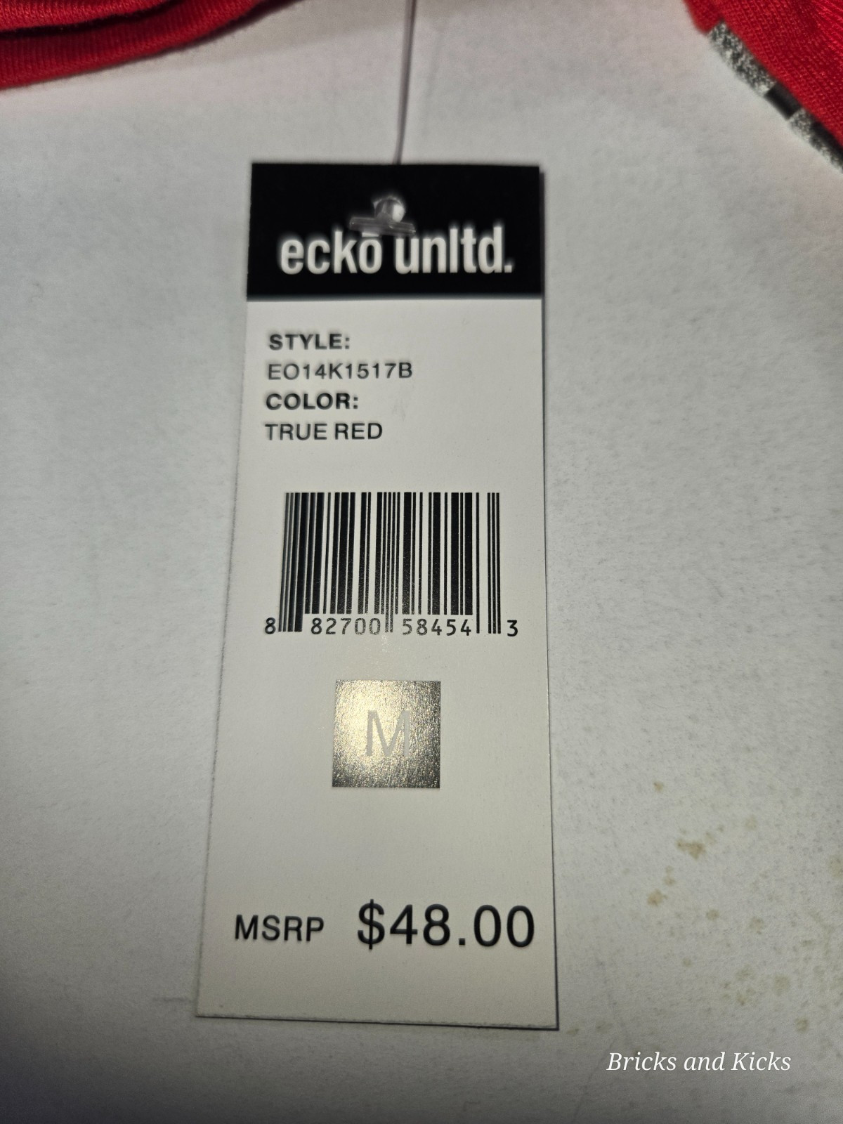 Ecko Unltd. Stand By Color-Block T-Shirt Red/Gray Men’s Sizes S, M, L, XL NWT