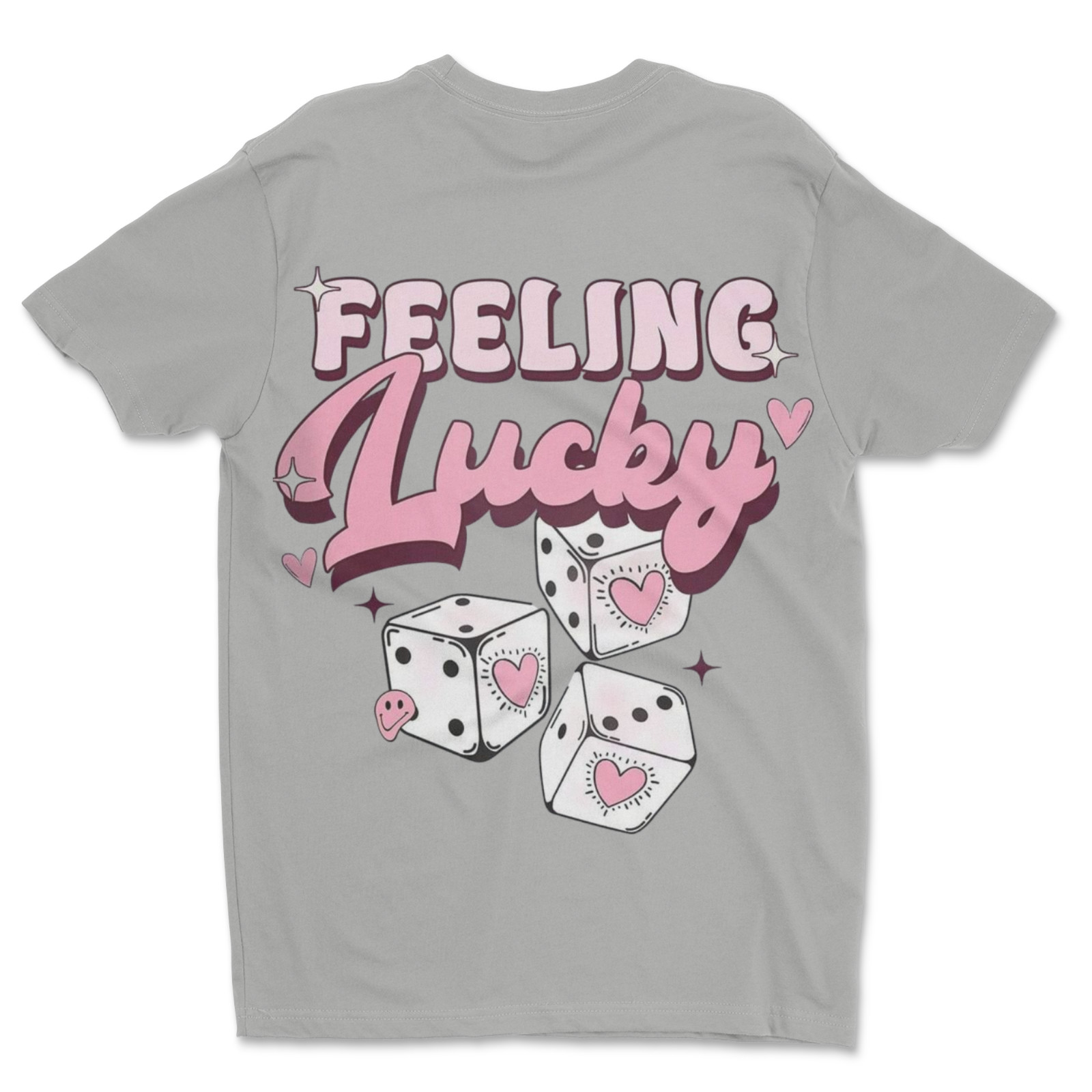 DTF Feeling Lucky/ Custom Unisex Soft Style T-Shirts, Next Level- Cotton