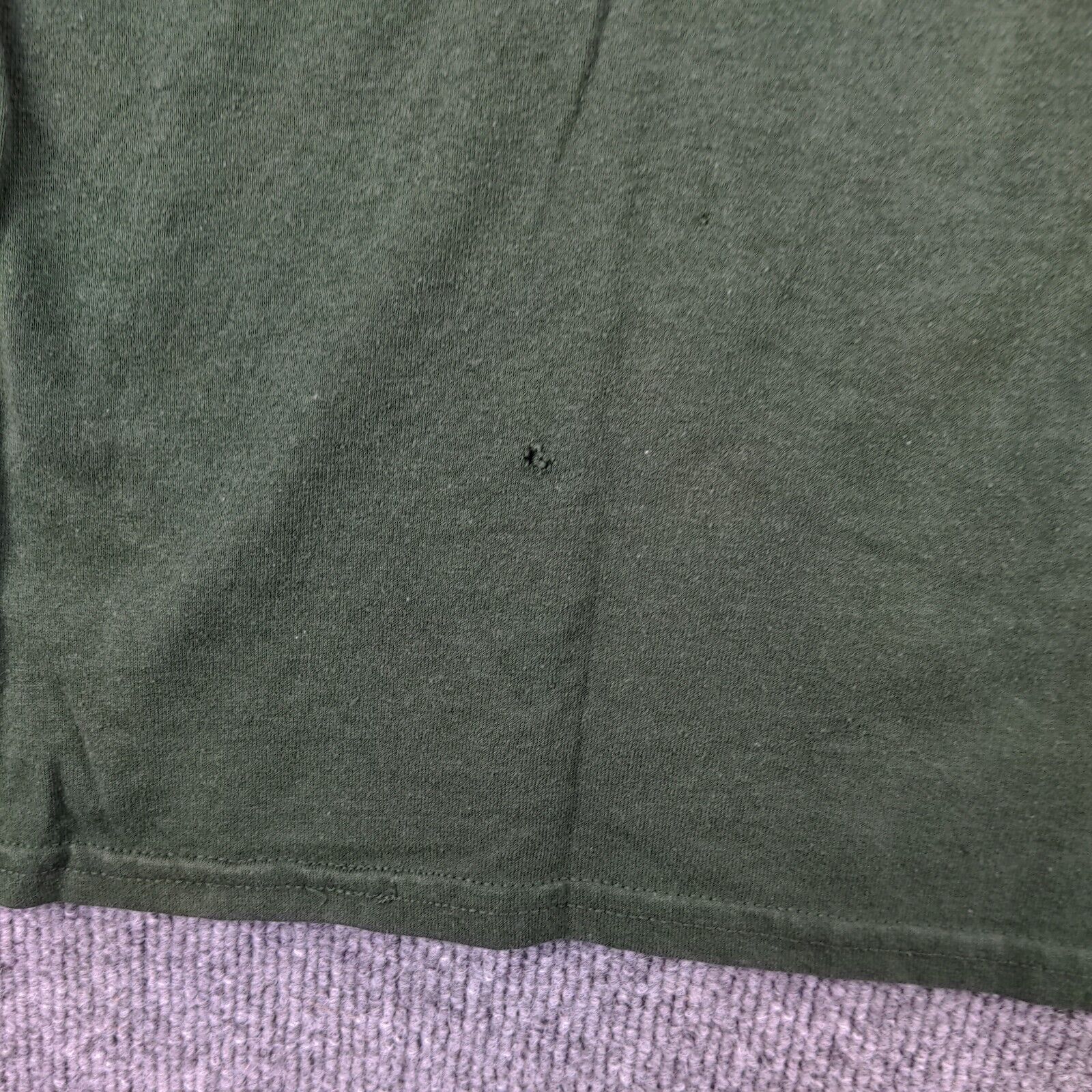 Gildan Mens Co-Alliance Logo T-Shirt Green 3XL Crew Neck Polycotton Dry Blend