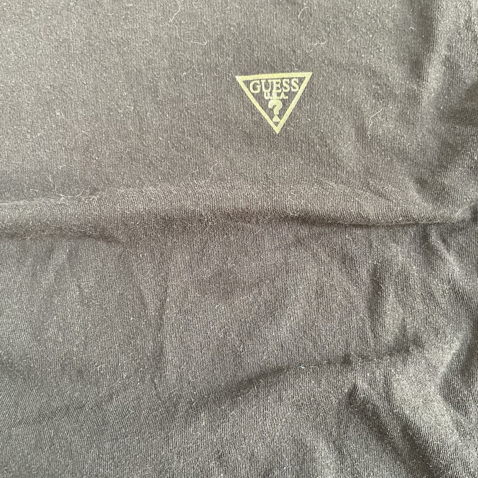 GUESS Jeans Co Long Sleeve Shirt Logo Size Medium Black Men’s