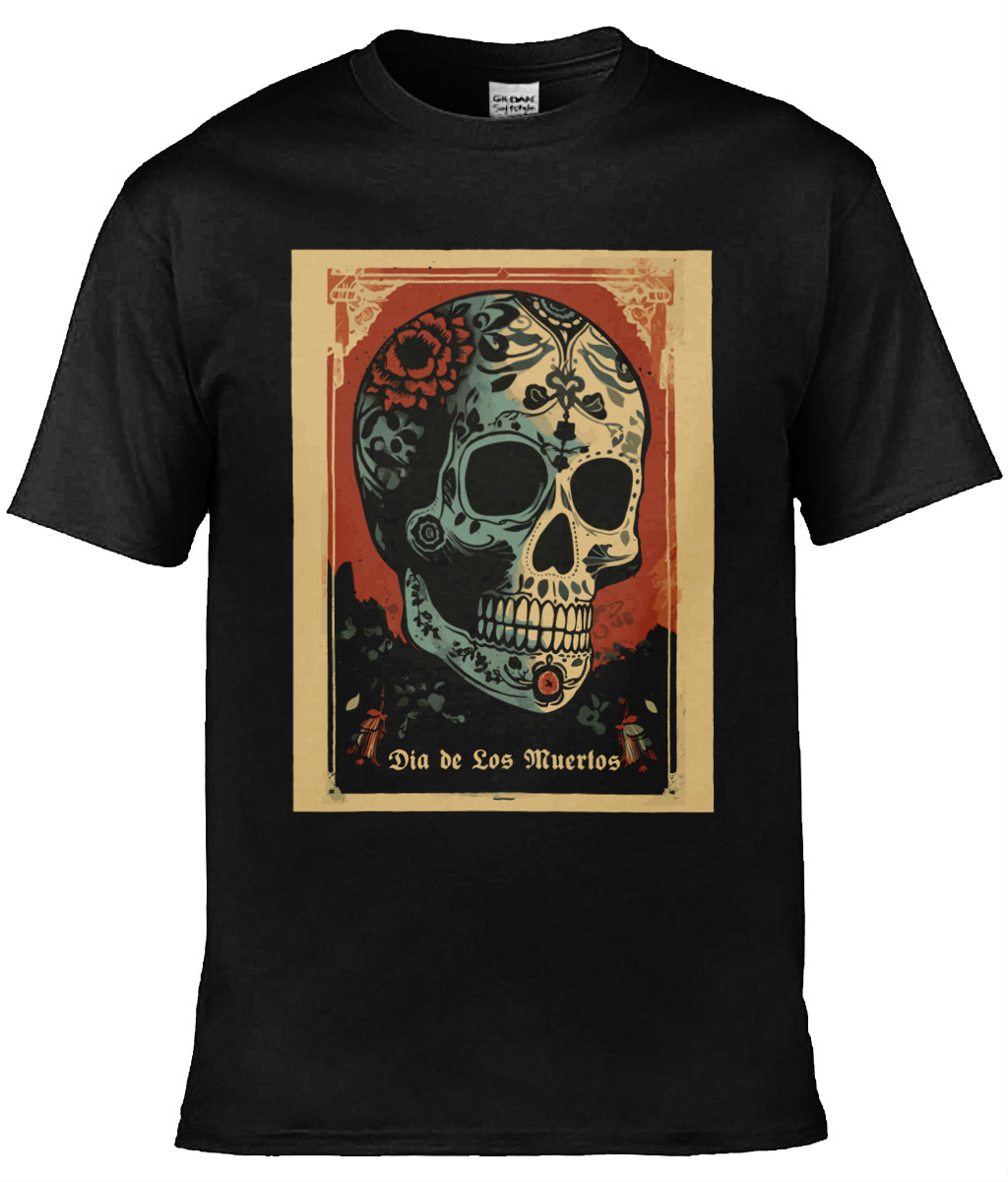 Day of the Dead Design 1 of 24 soft style Tshirt Sugar skull
