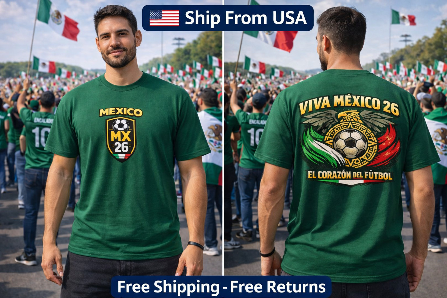 FIFA World Cup 2026 Spain La Roja Soccer Fan Graphic Printed Unisex T-Shirt