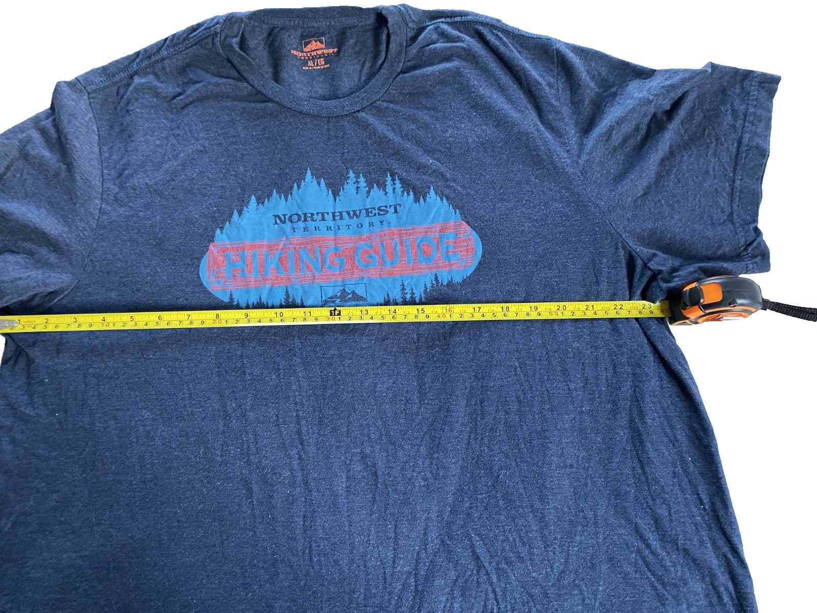 NORTHWEST TERRITORIES HIKING GUIDE GRAPHIC TEE, SIZE: XL, PRE-OWN & FREE SHIP