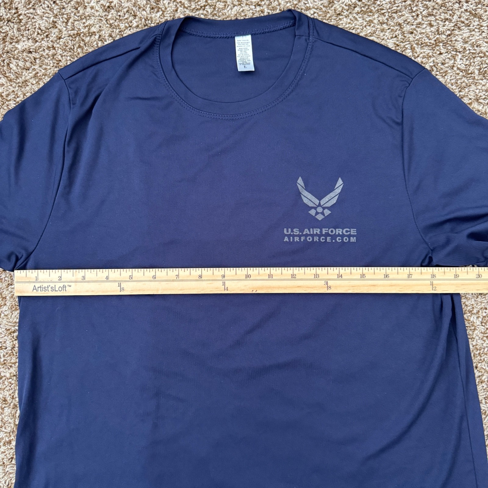 U.S. Air Force Navy Blue Logo T-Shirt (Large)