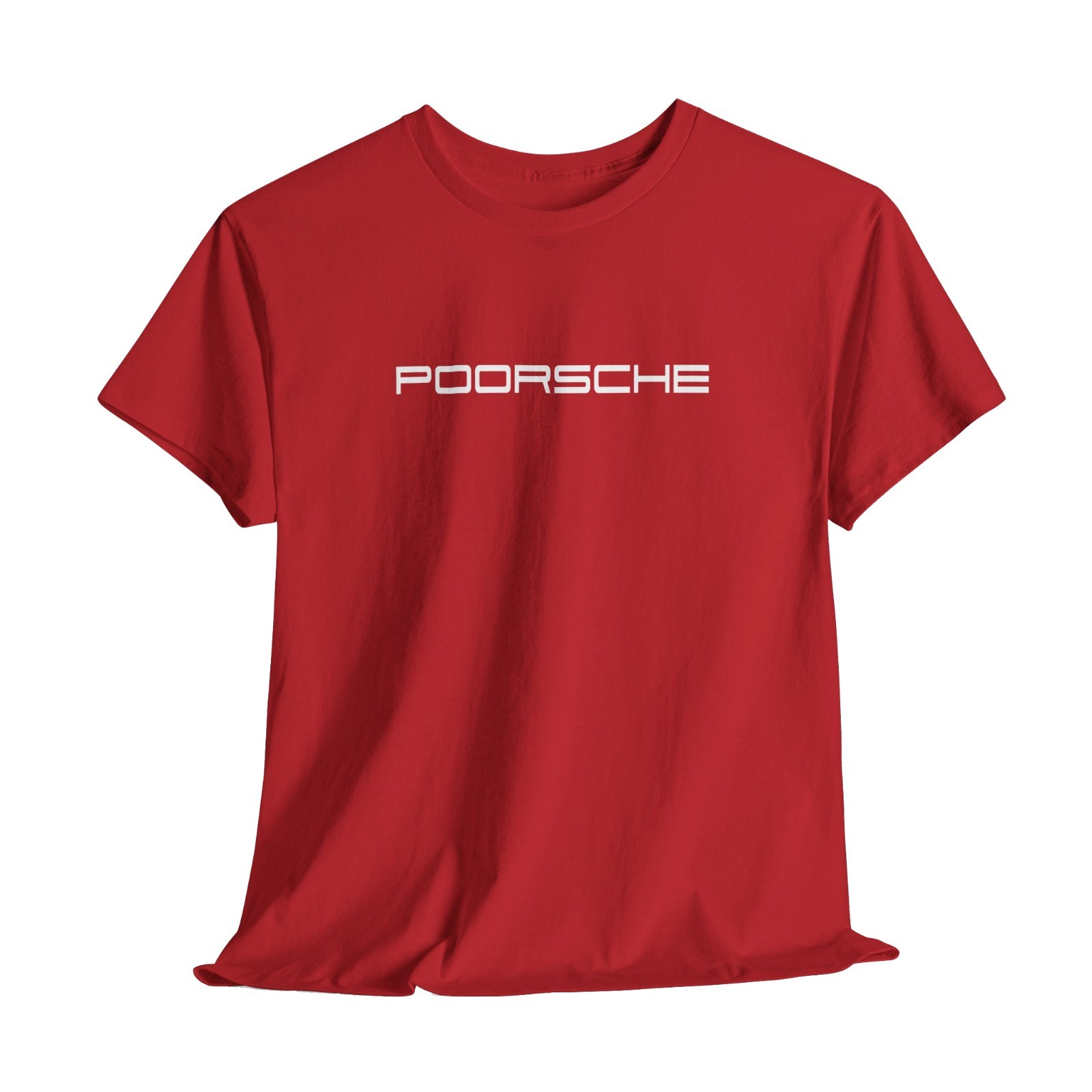 Poorsche T-Shirt Motorsport Apparel for Gearheads, Sports Car Lover Gift