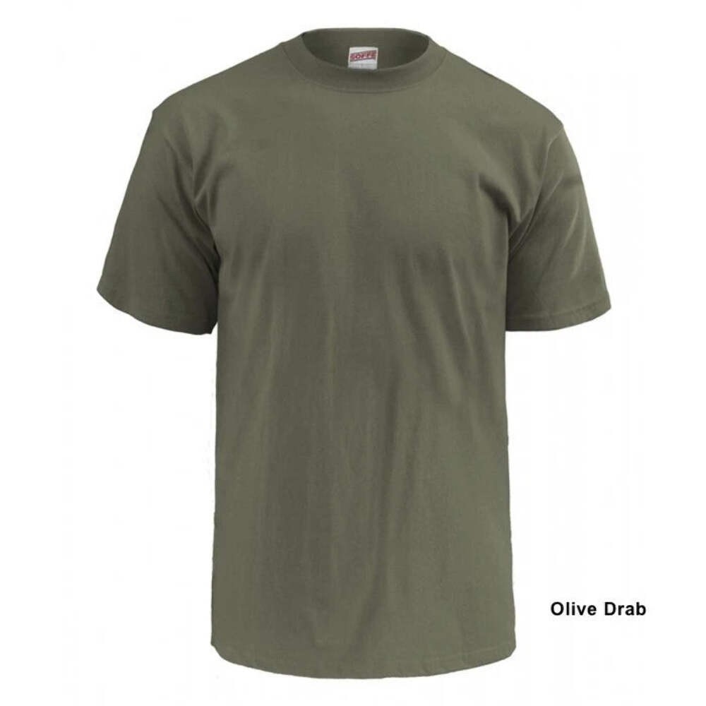 Soffe Military USMC OD Green T-Shirts M280 Poly/Cotton 3-Pack