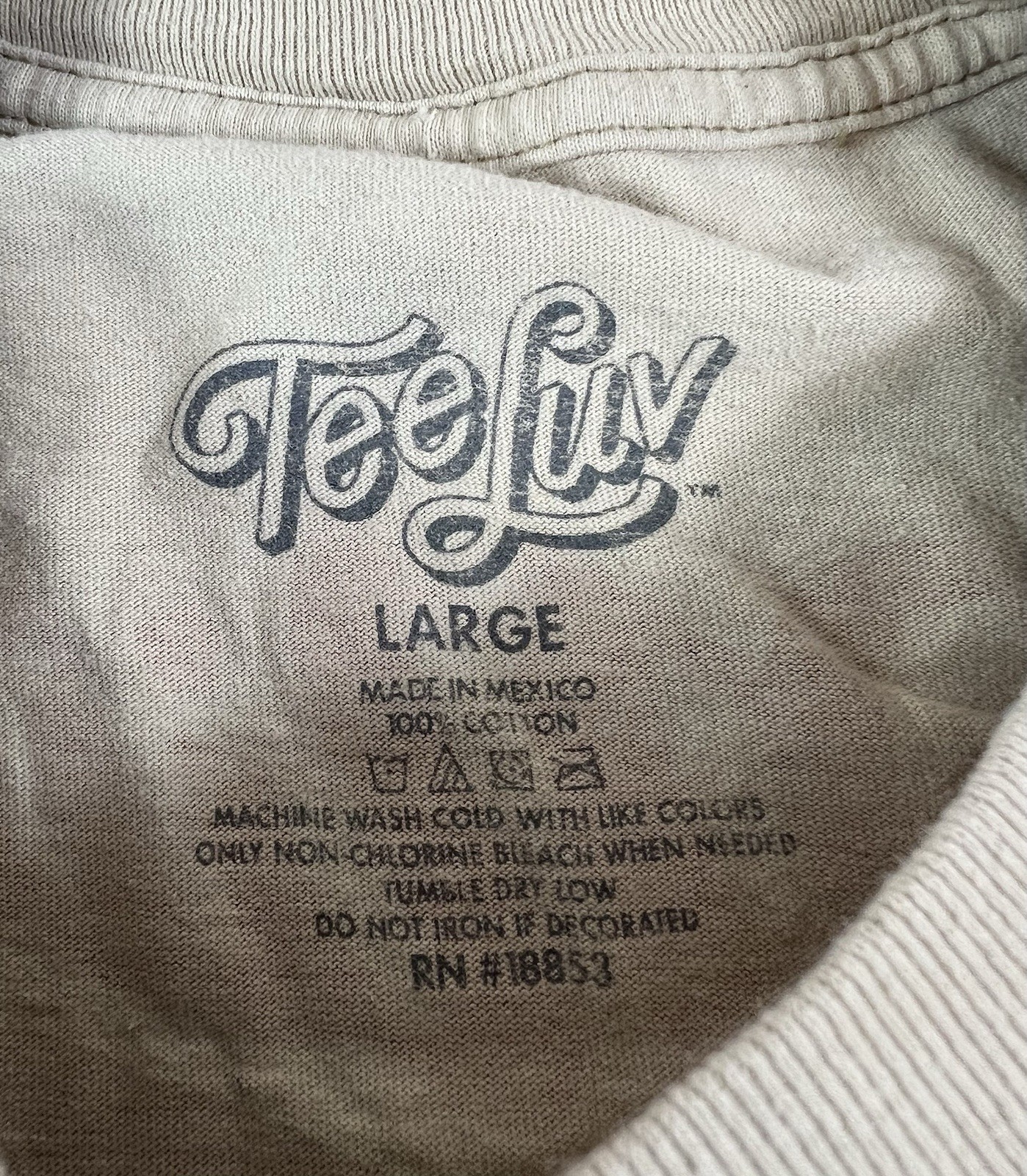 Tee Luv Miller High Life Tan T Shirt Size Large