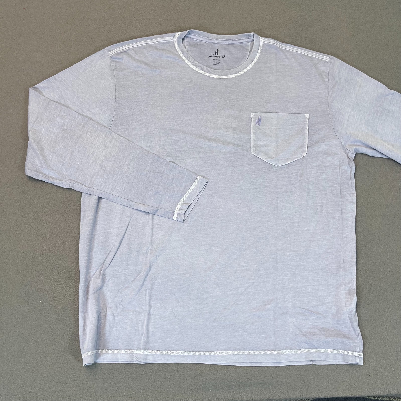 johnnie-O Brennan 2.0 Long Sleeve T-Shirt Navy Men’s S M L XL 2XL | Cotton Modal