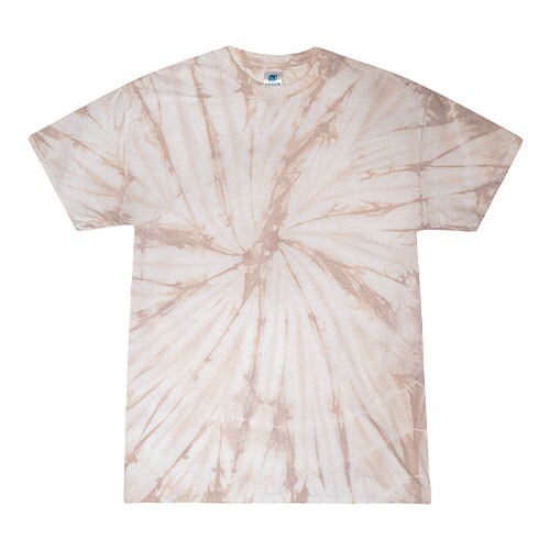 Multi-Color Tie Dye Spider T-Shirts, Adults Short Sleeve Cotton Colortone