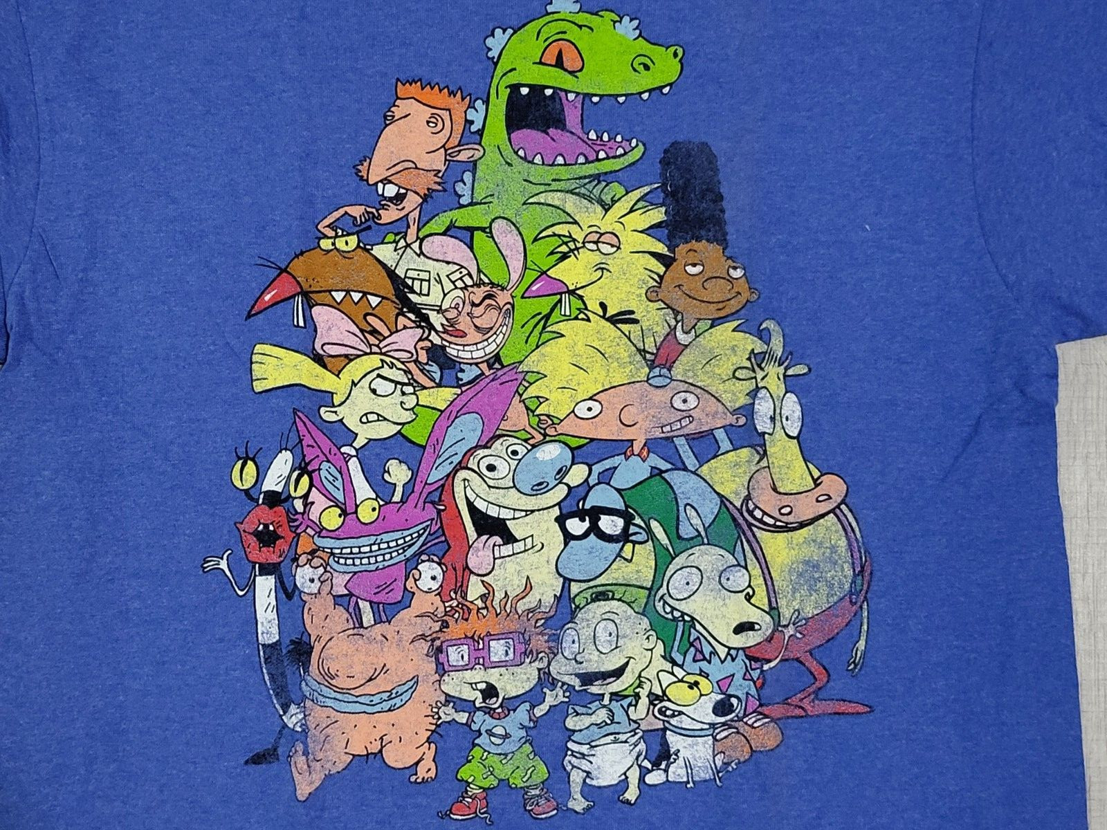 Nickelodeon Cartoons T-Shirt Official Characters Adult sz XL men women