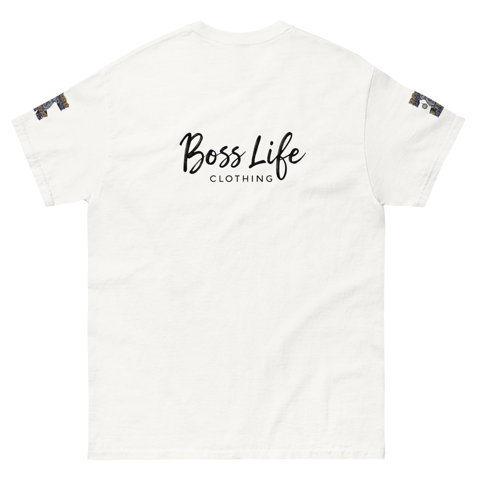 Boss Life african money back signature embroisery sleeve Unisex classic tee