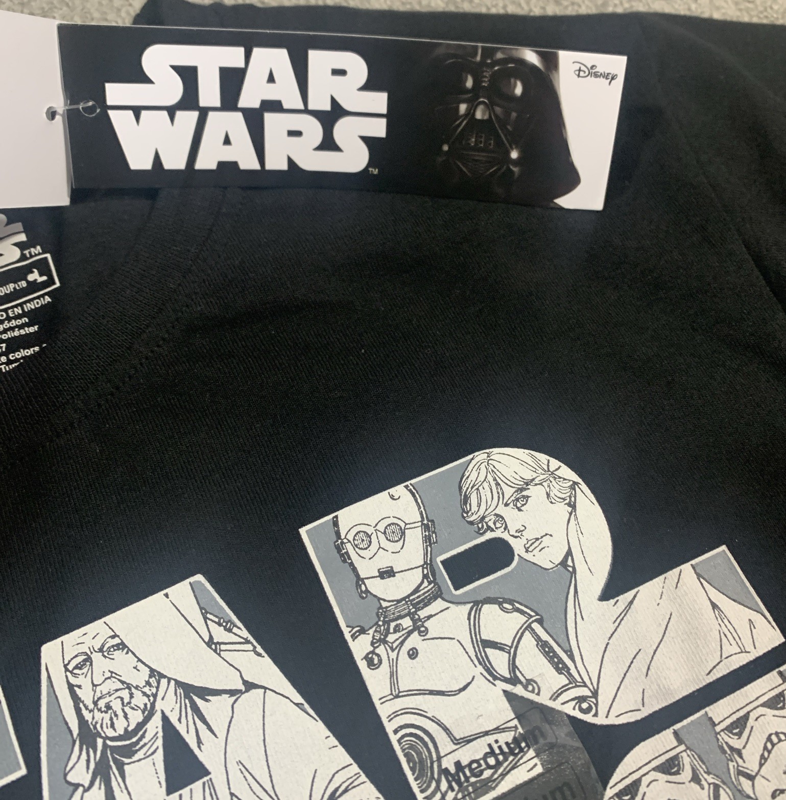 Star Wars Logo T-Shirt Men’s Size M – Character Graphics – Licensed – NEW