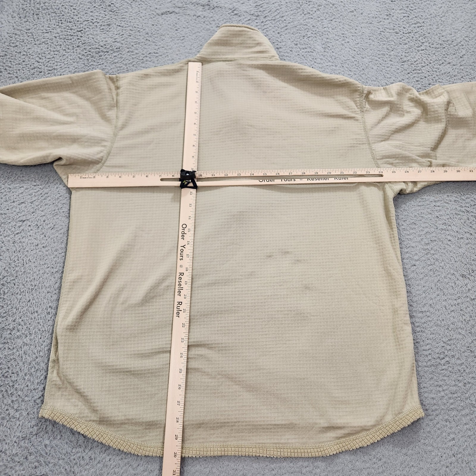 Shirt Mid Weight Cold Weather Gen III Mens Extra Large Beige Inside Grid Fleece