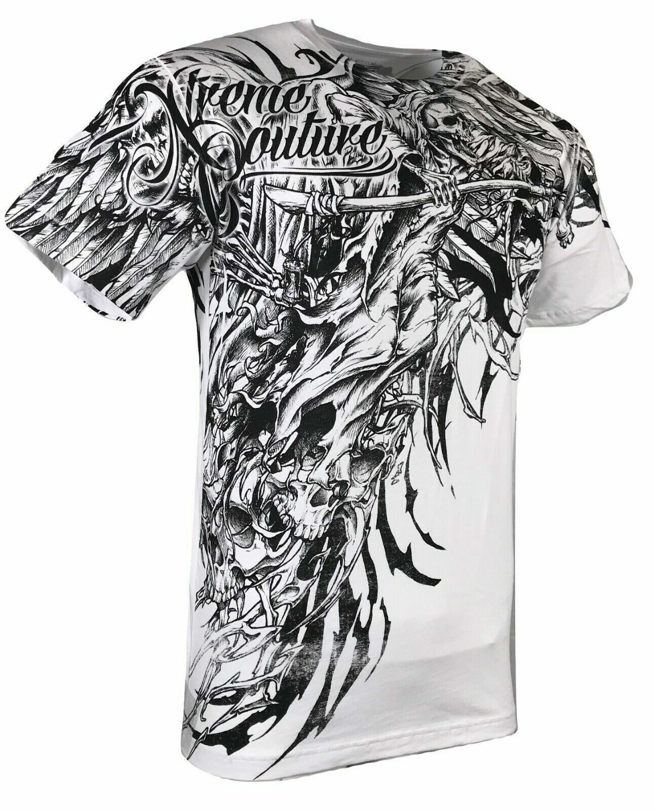 XTREME COUTURE by AFFLICTION Men’s T-Shirt SORROW Skull Biker MMA S-5X