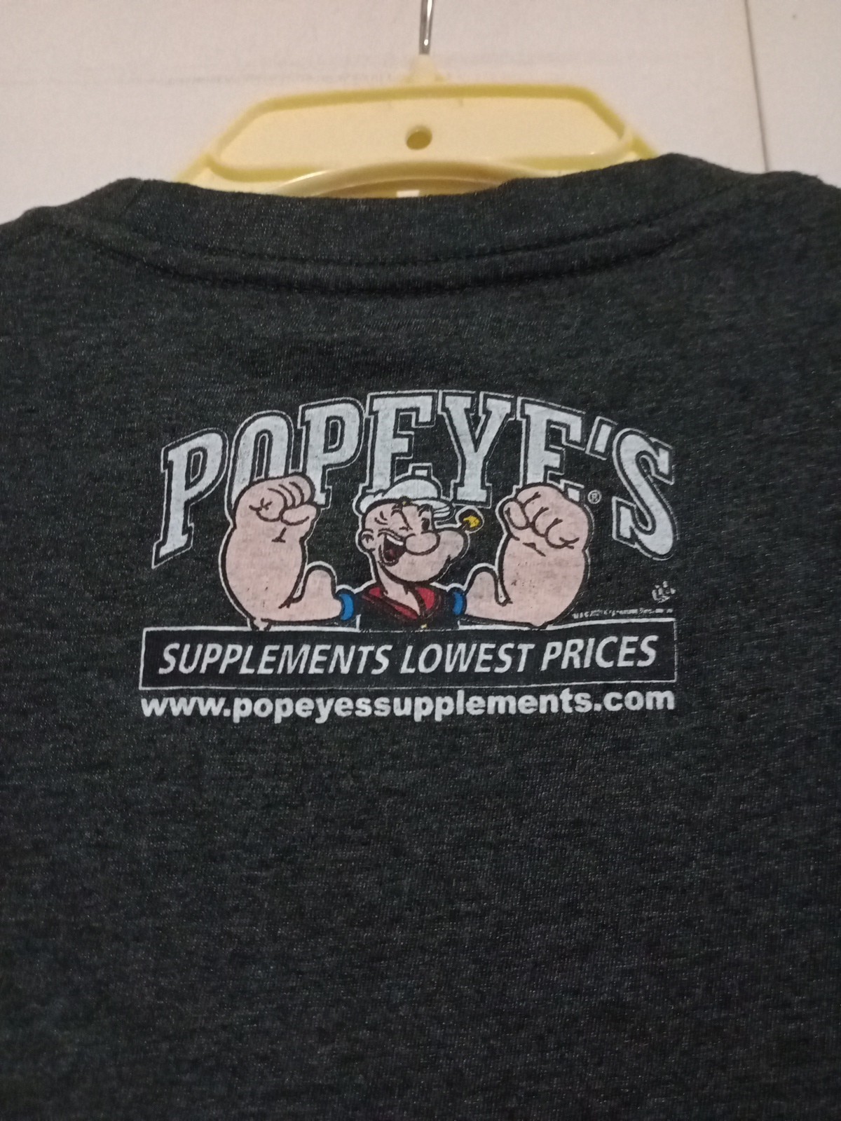 PVL Gold Popeyes Supplements T Shirt Size Medium