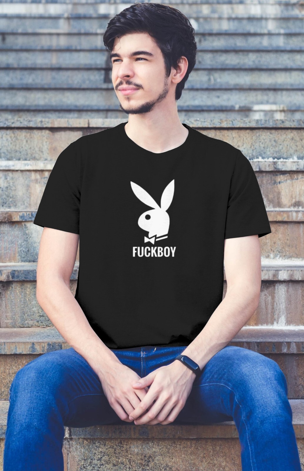 BLACK Mens Funny T-Shirts Sarcastic Novelty Joke T-Shirt Black Tee Shirt Top 4