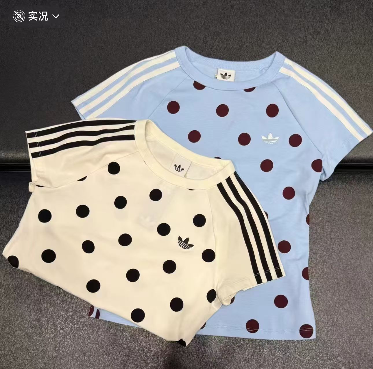 adidas Originals Slim Cali Polka Dot T-Shirt Women Asian