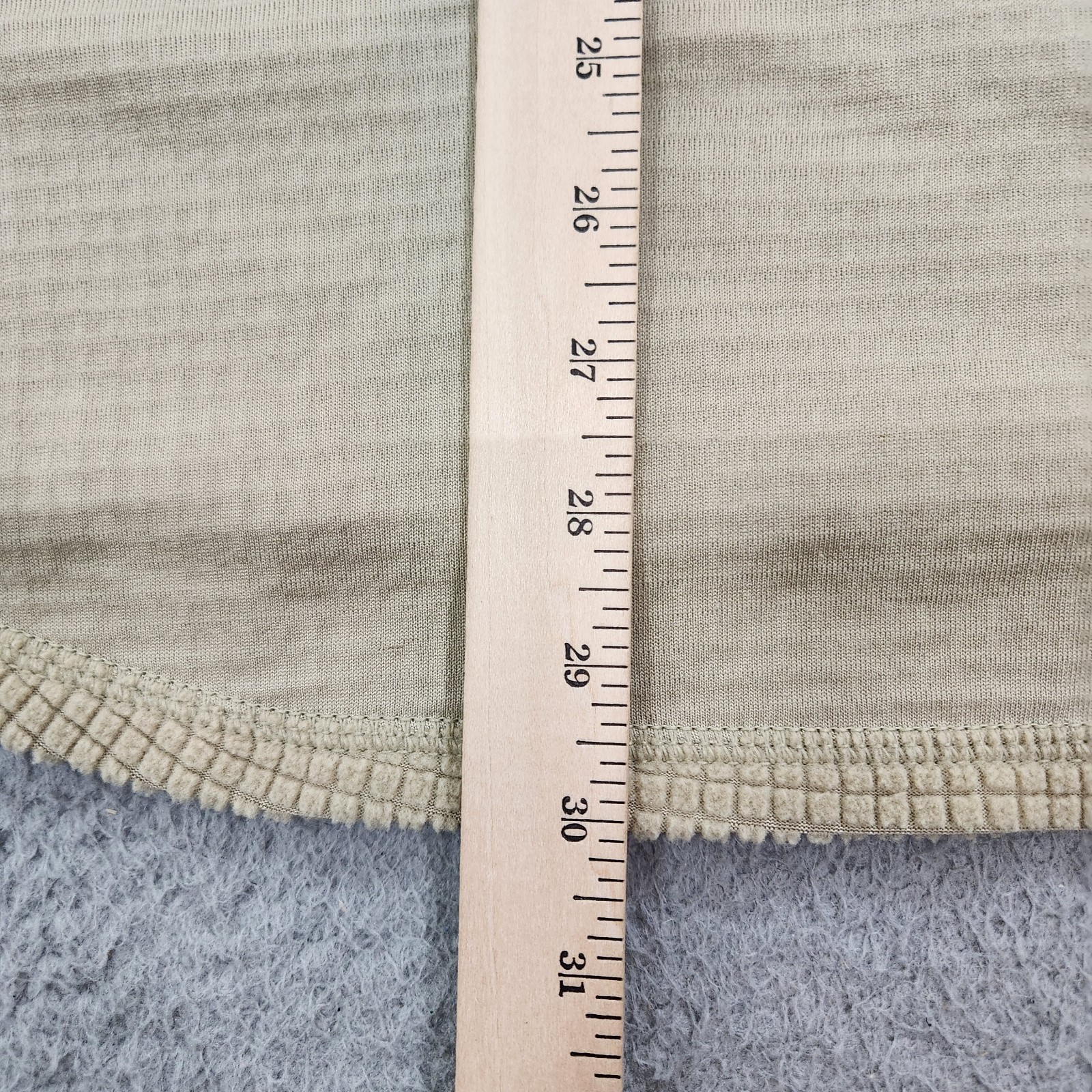 Shirt Mid Weight Cold Weather Gen III Mens Extra Large Beige Inside Grid Fleece