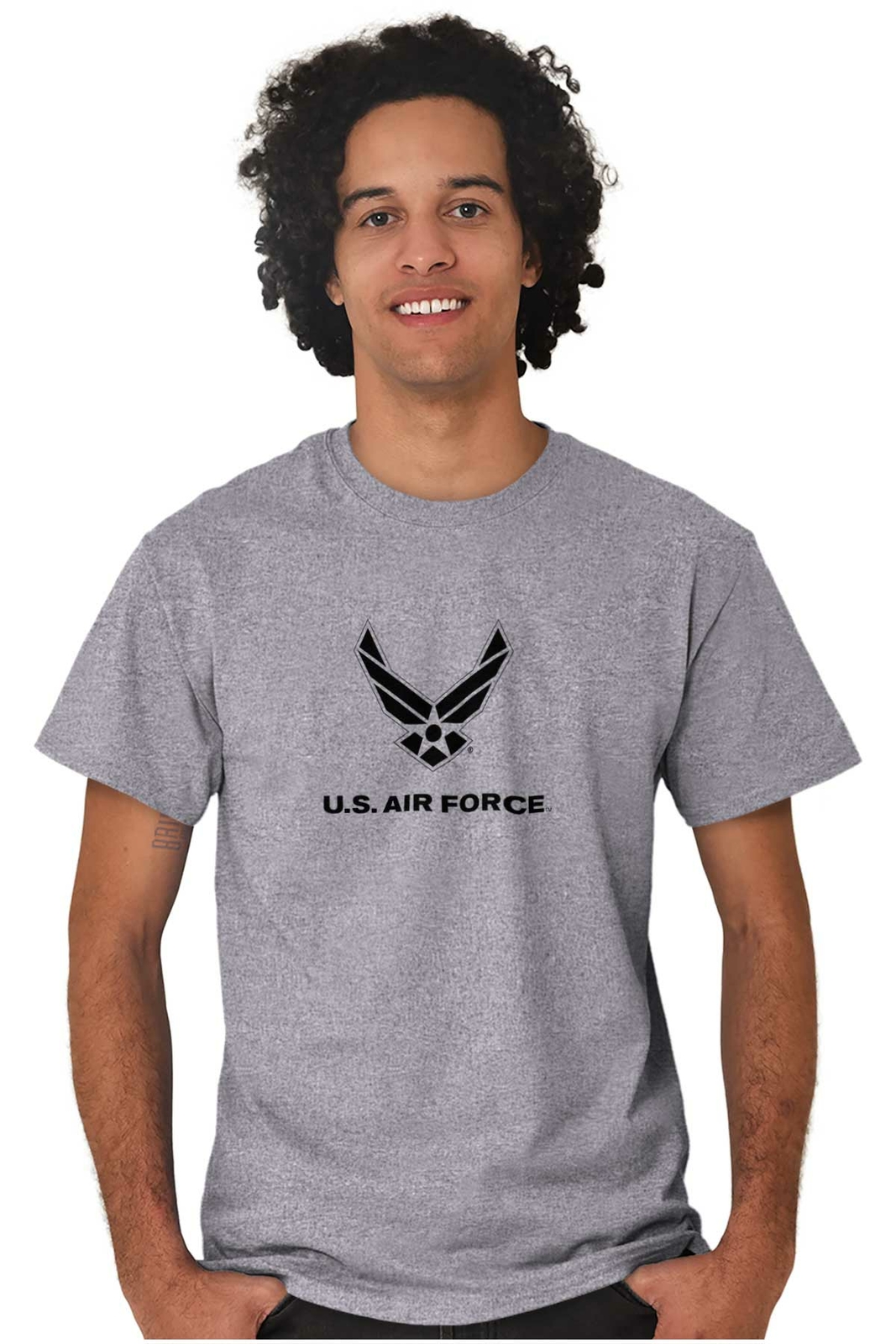 Officially Licensed US Air Force Wings Logo Womens or Mens Crewneck T Shirt Tee