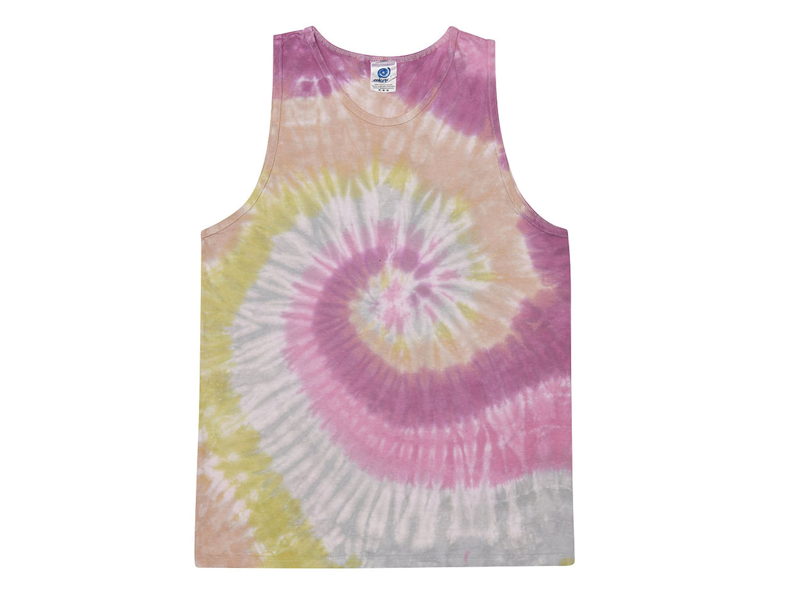 Multi-Color Tie Dye Tank Tops Sleeveless T-Shirts Adult S to XXXL Cotton