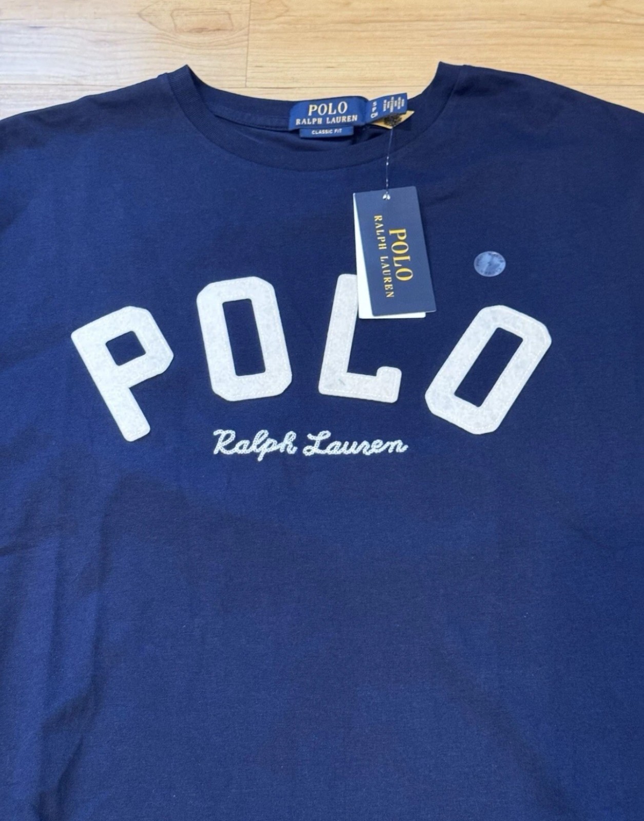 Polo Ralph Lauren Men’s Classic Fit Stitched Logo Pony T-Shirt Navy Blue S-XL