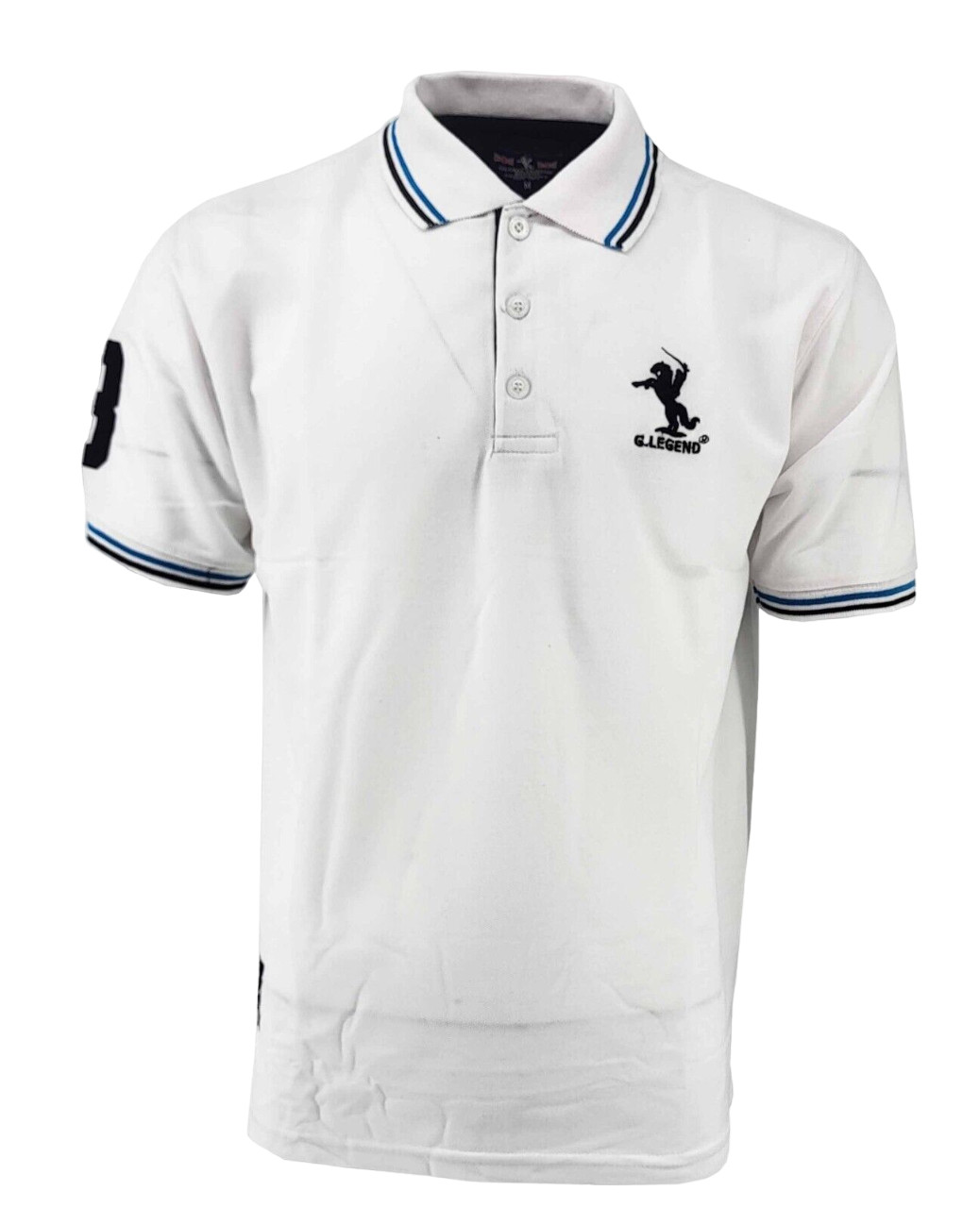 New Mens Polo Shirt T-Shirt Top Tee Short Sleeve Contrast Colours S M L XL XXL