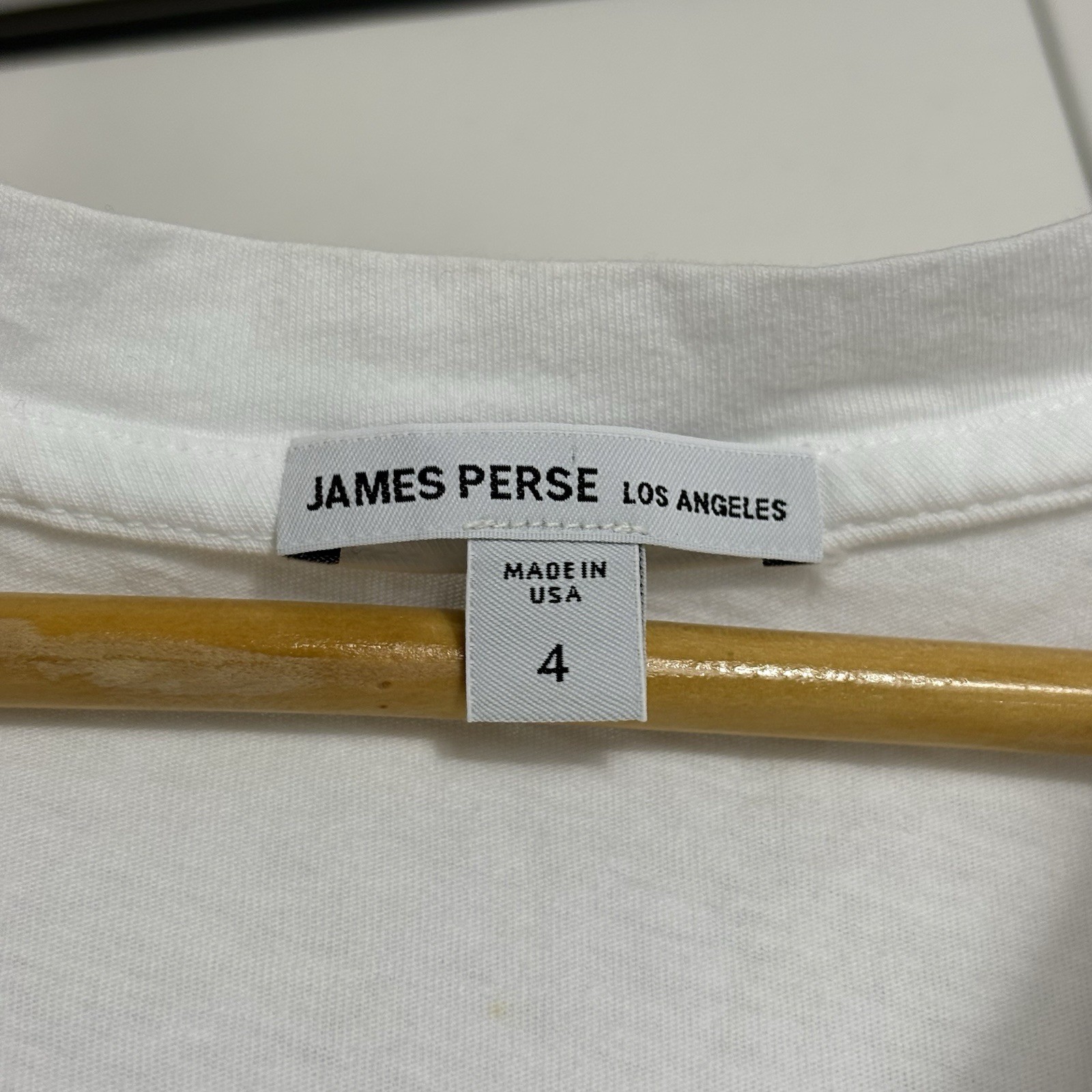 James Perse Mens Standard V-Neck T-Shirt Bundle Sz 4 XL Navy White MLJ3352