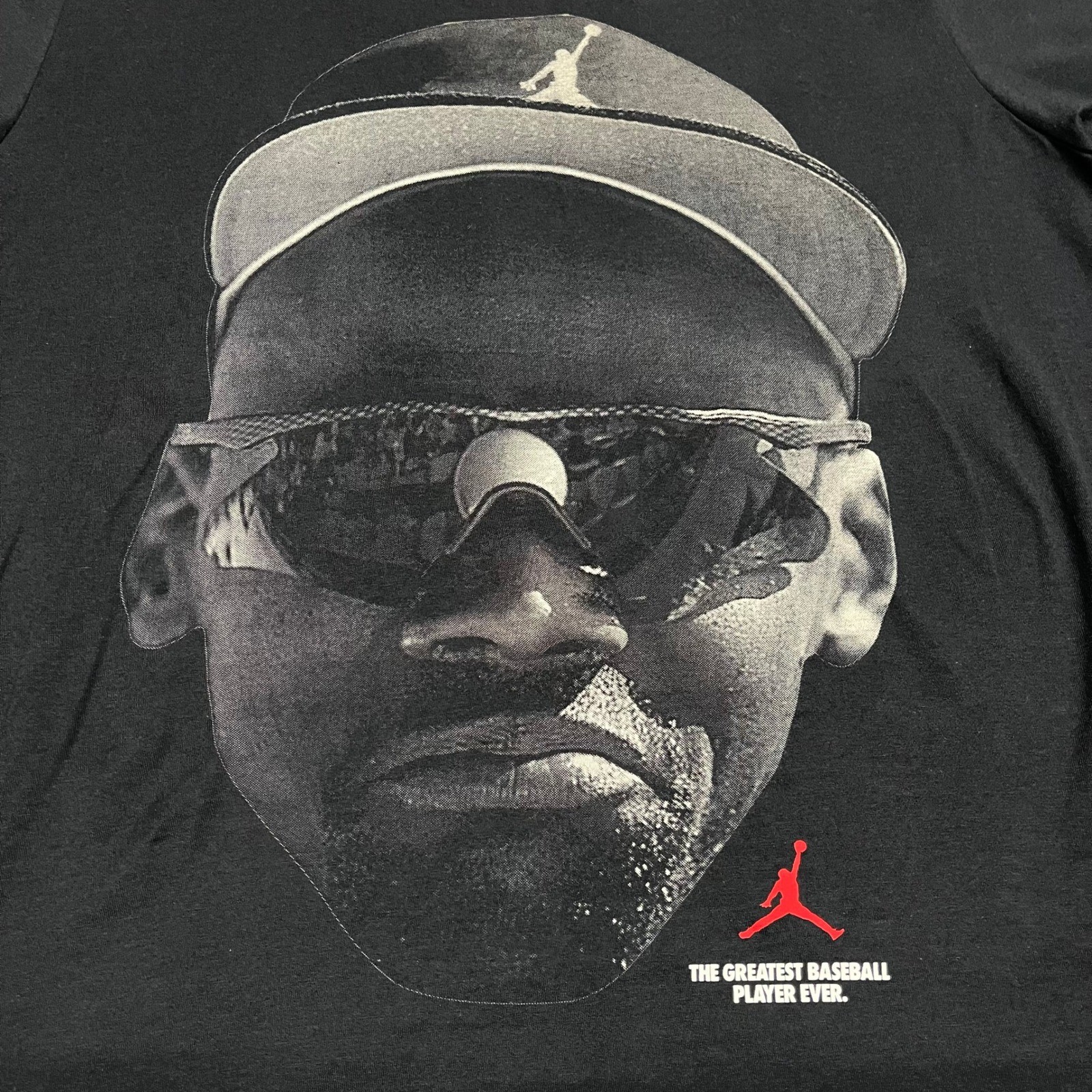 Jordan Shirt Mens XL Black Graphic Michael Jordan The Greatest Baseball Player