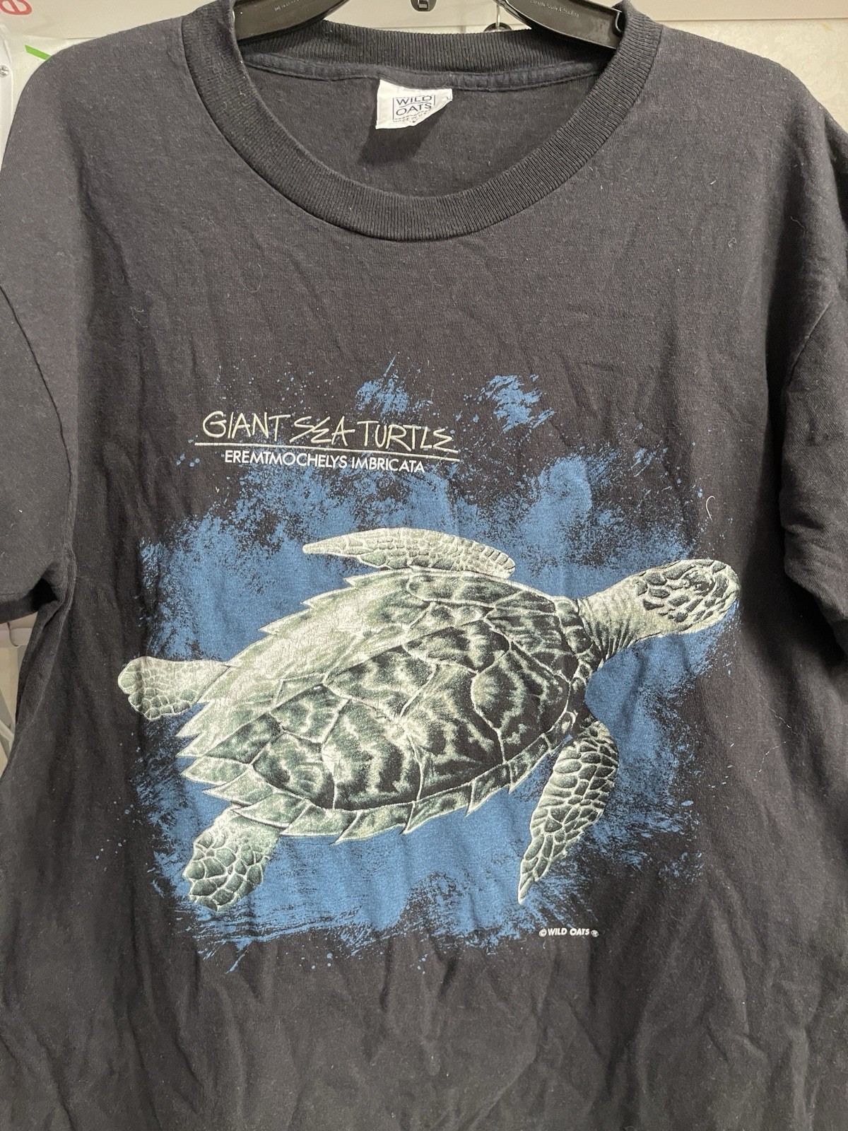 Nature Sea Turtle Wild Oats Vintage Single Stitch T-shirt Size Large