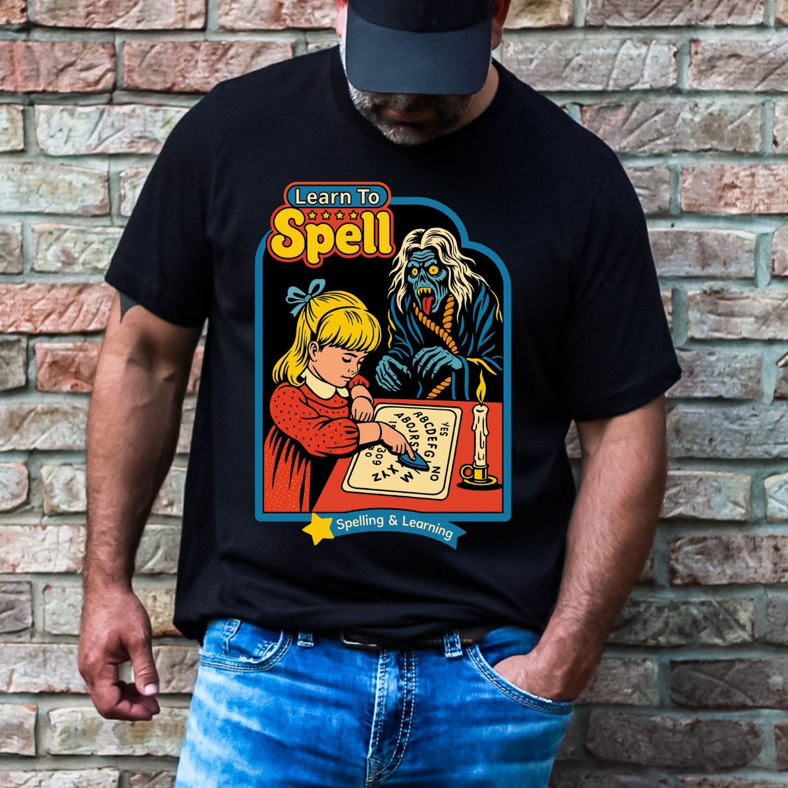 Learn How to Spell Horror Halloween Adult Humor Funny T-Shirt