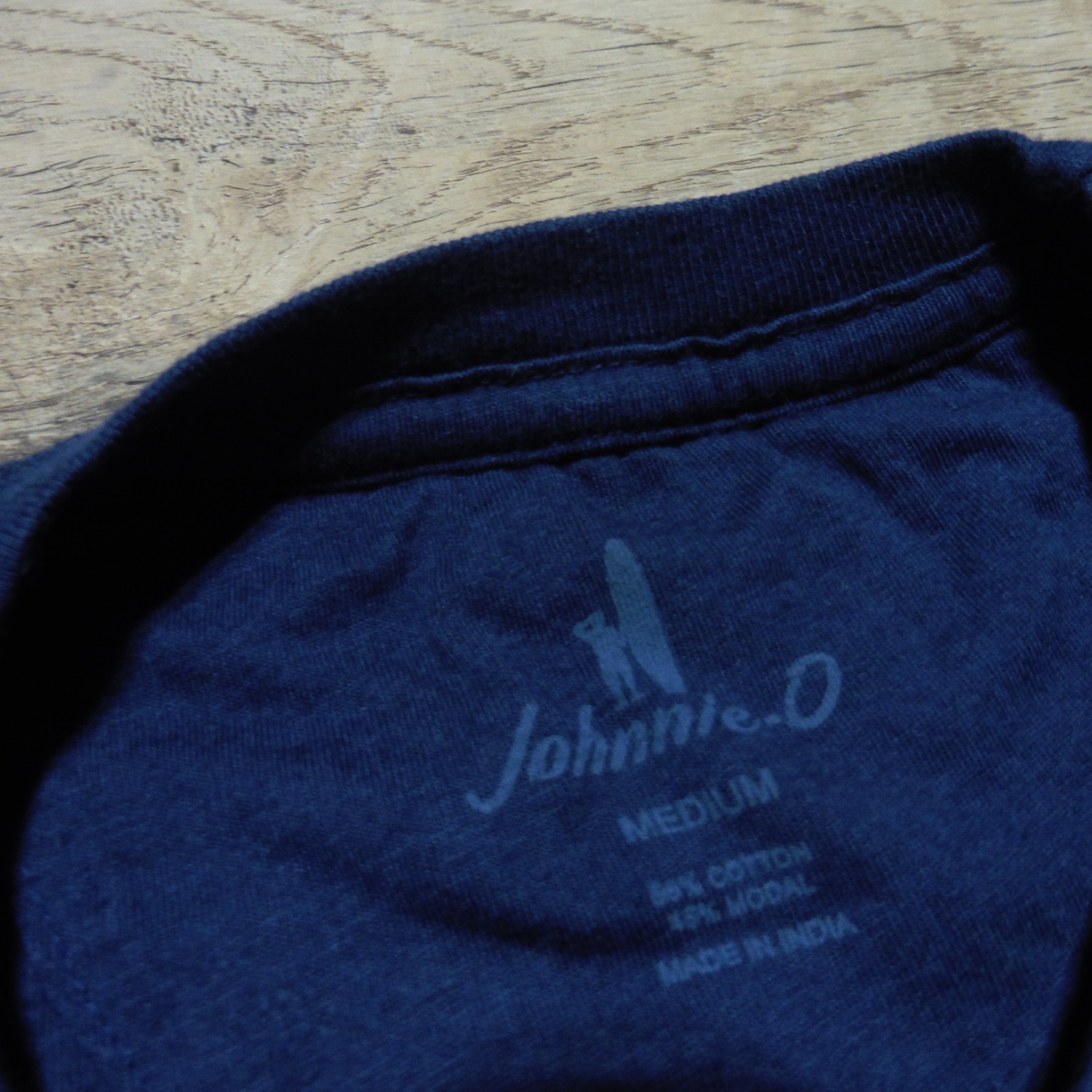 JOHNNIE O Mens M MEDIUM T SHIRT COSTAL WAY NAVY BLUE GOLF BRENNAN 2.0