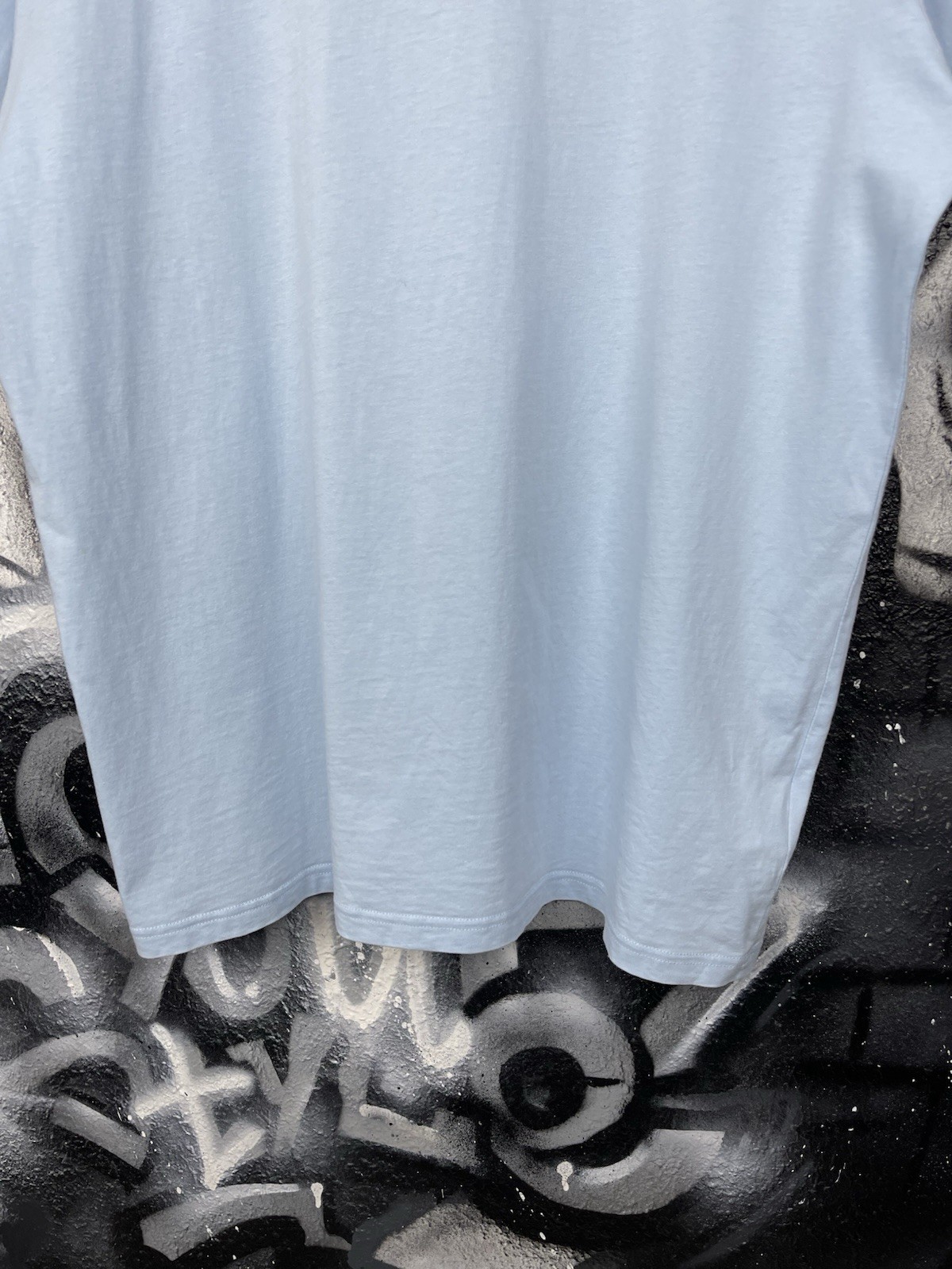 Fred Perry Light Blue Casual Crew Neck Short Sleeve T-Shirt Men’s Size XL