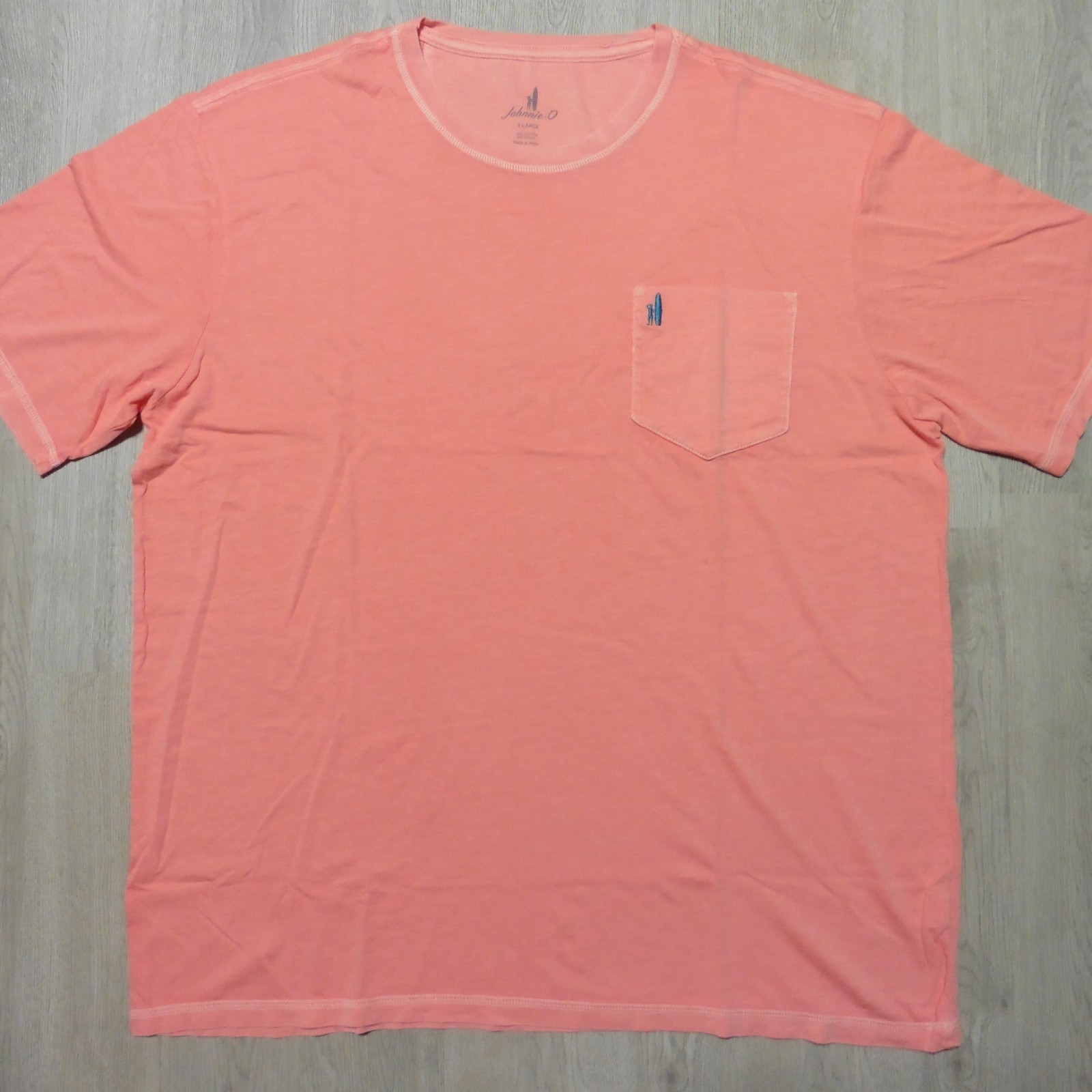 JOHNNIE O Mens XL DALE 2.0 T SHIRT FIESTA PINK SHORT SLEEVE GOLF TEE