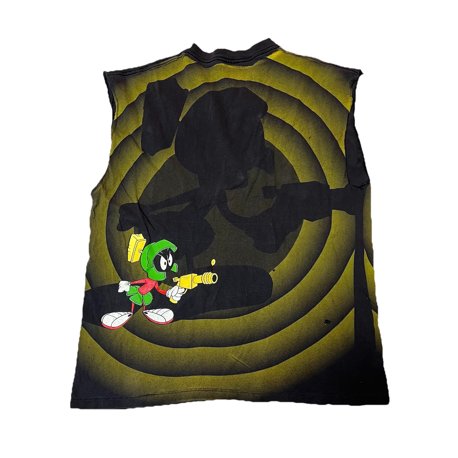 Vtg Wild Oats Marvin The Martian Space Jam Shirt Thrashed Distressed Sz XL