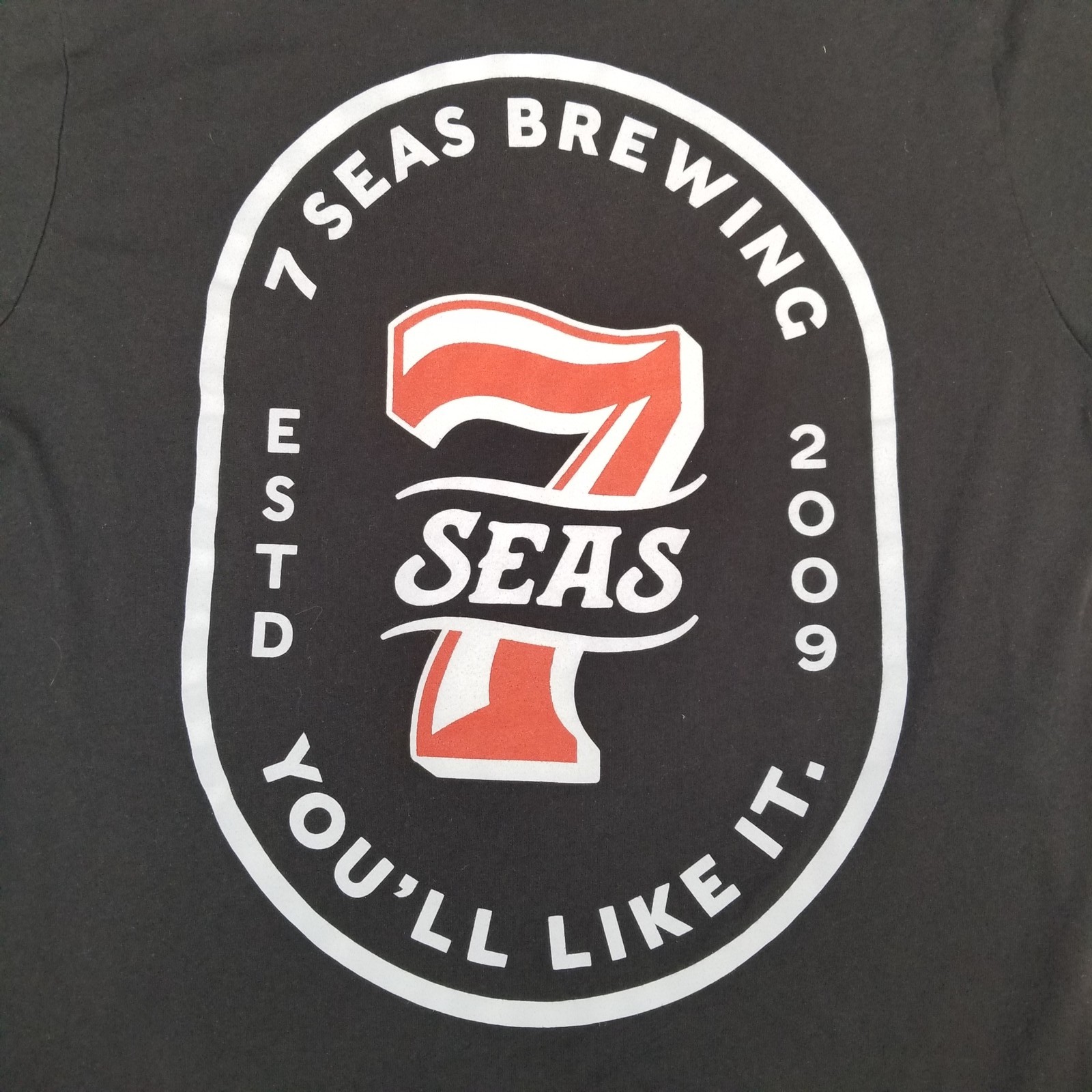 7 Seas Brewing ESTD 2009 Youll Like It Men’s Graphic T-Shirt Black Classic